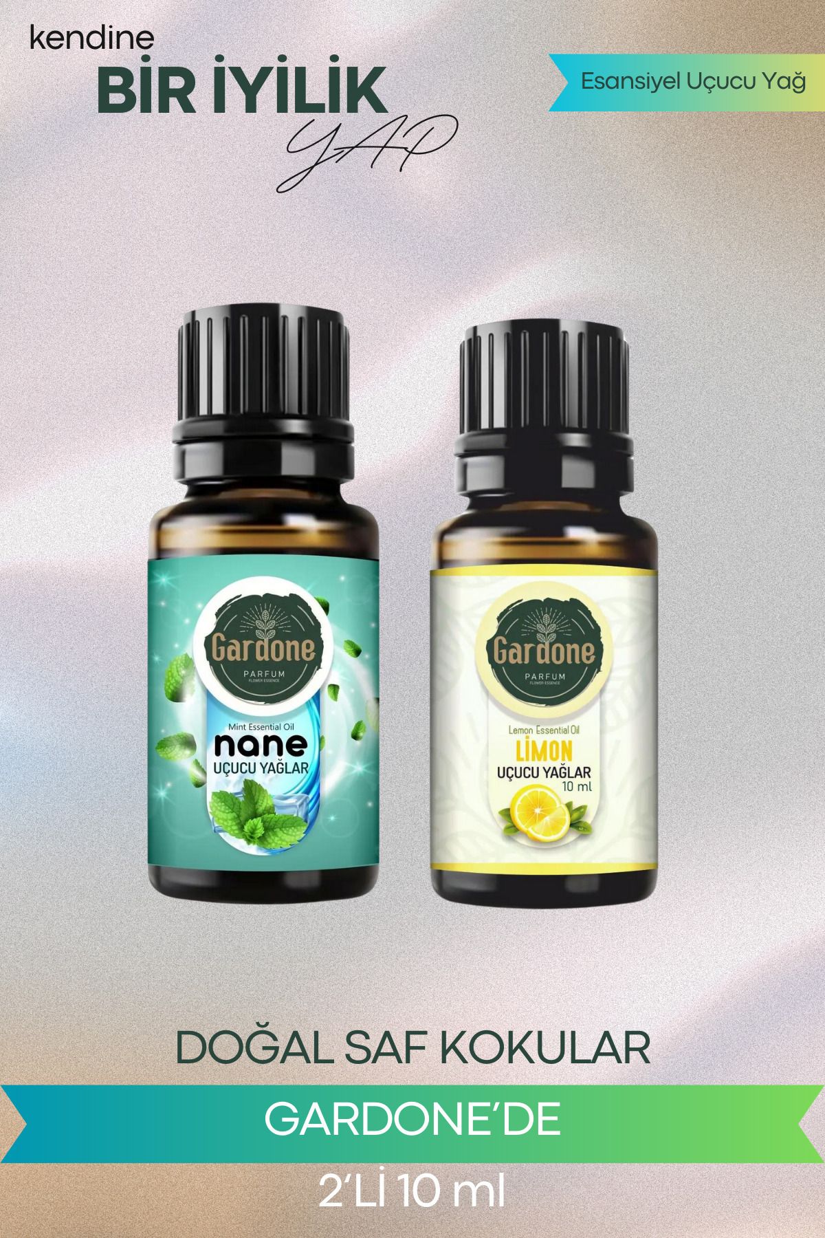 Gardone Nane Limon Uçucu Yağ Buhurdanlık Yağı Doğal Uçucu Yağlar Oda Kokusu Aromaterapi 10ml