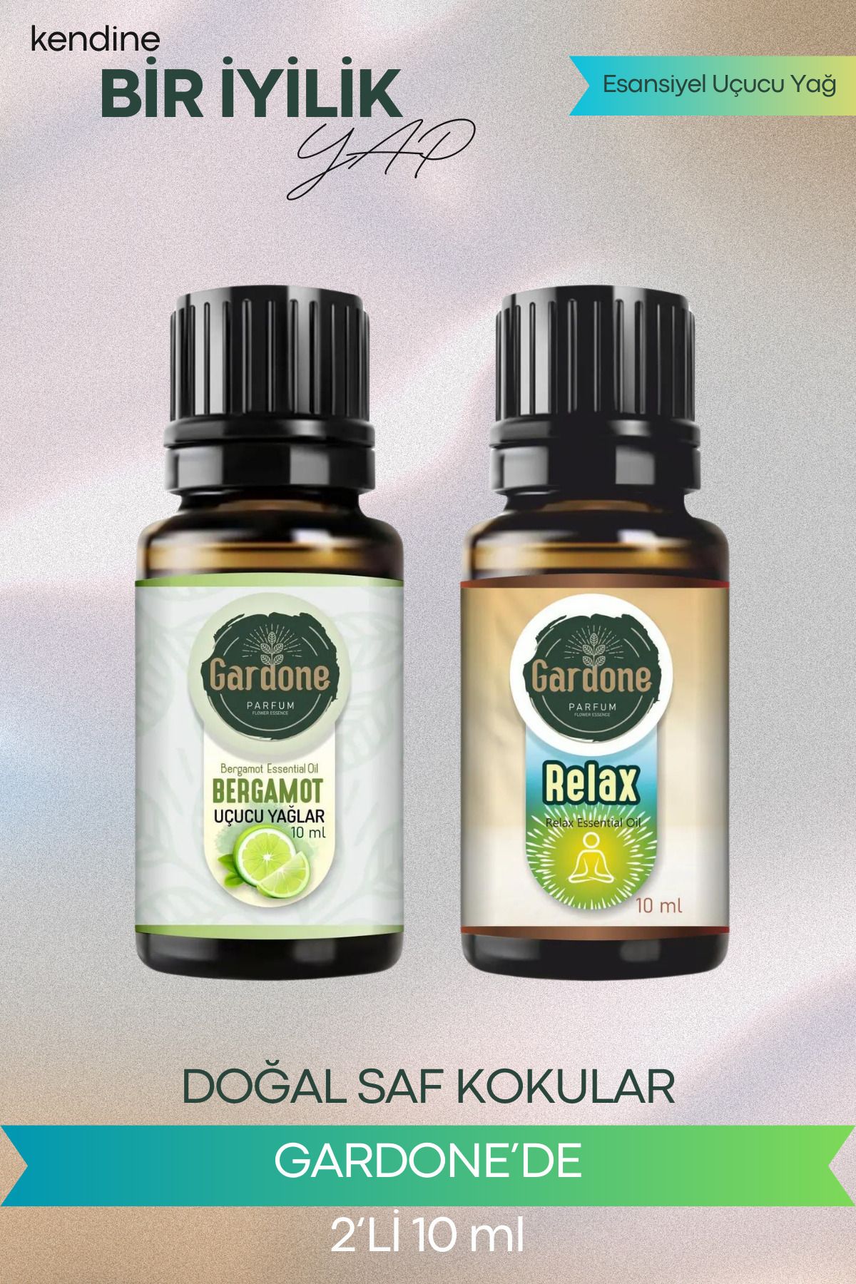 Gardone Relax Bergamot Uçucu Yağ Buhurdanlık Yağı Doğal Uçucu Yağlar Oda Kokusu Aromaterapi 10ml