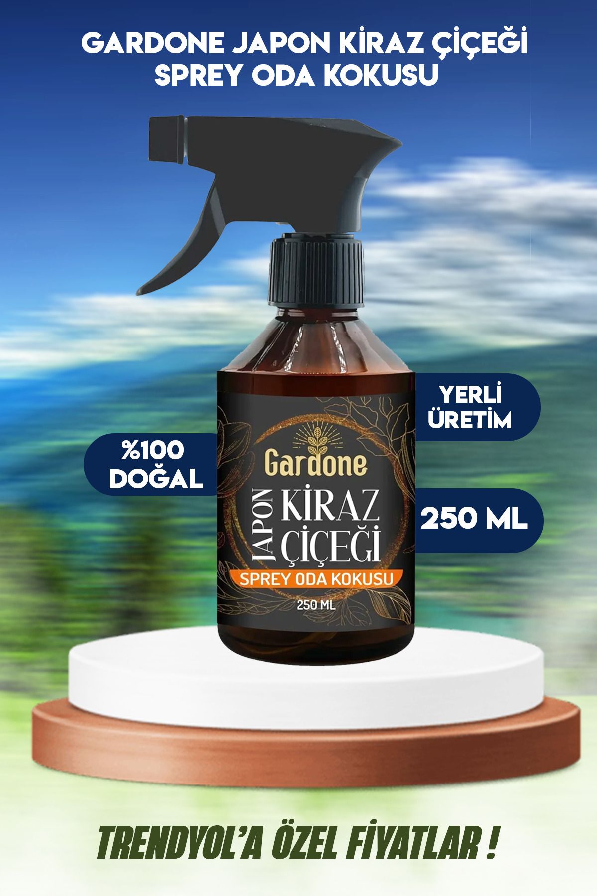 Gardone Japon Kiraz Çiçeği Oda Ve Çamaşır Spreyi Oda Parfümü Koku Giderici Oda Kokusu 250 Ml