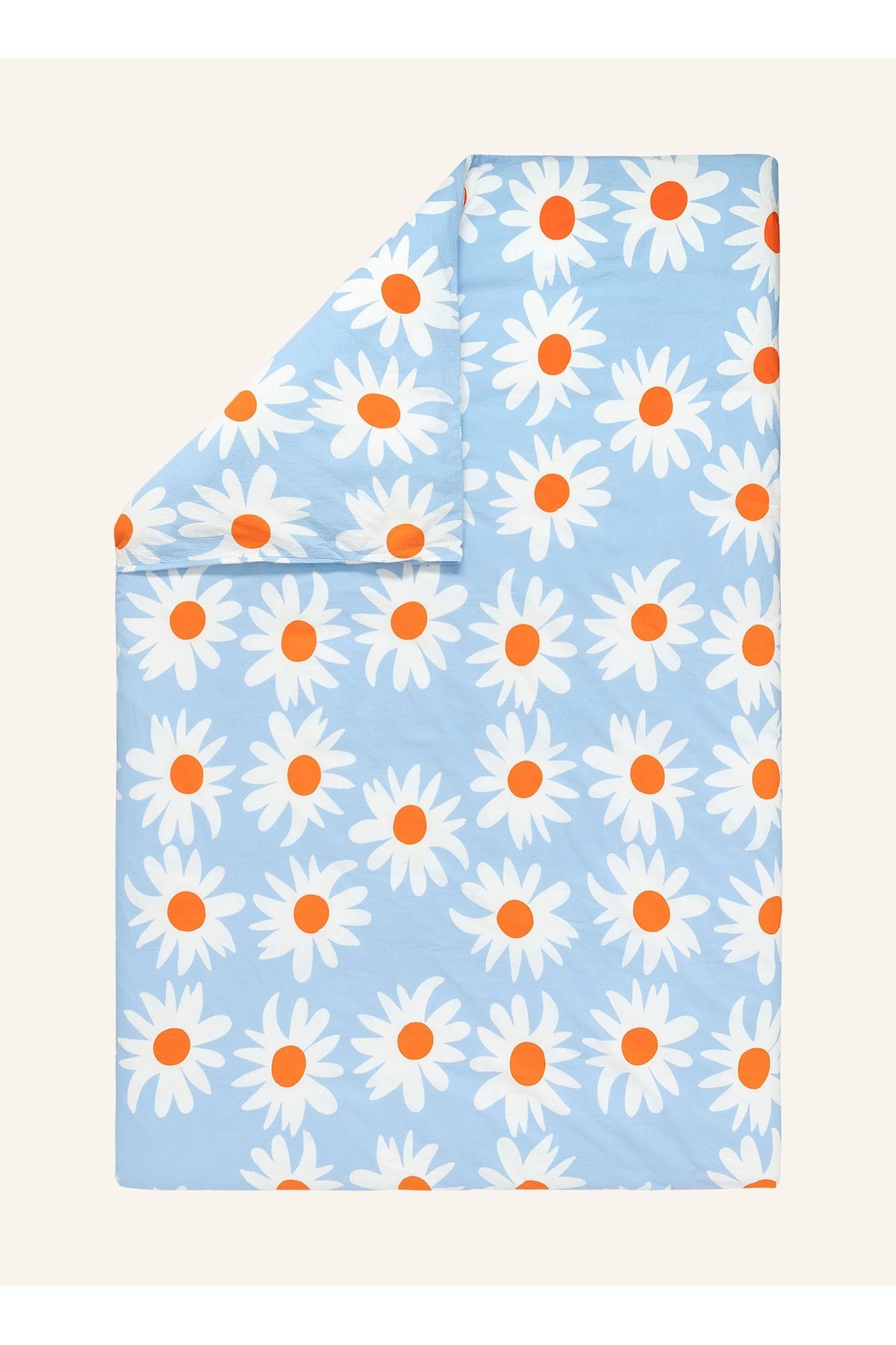 Marimekko Nevresim RAKASTAA EI RAKASTA, Organik Pamuk, Çiçek Desenli, Düğmeli Kapanış