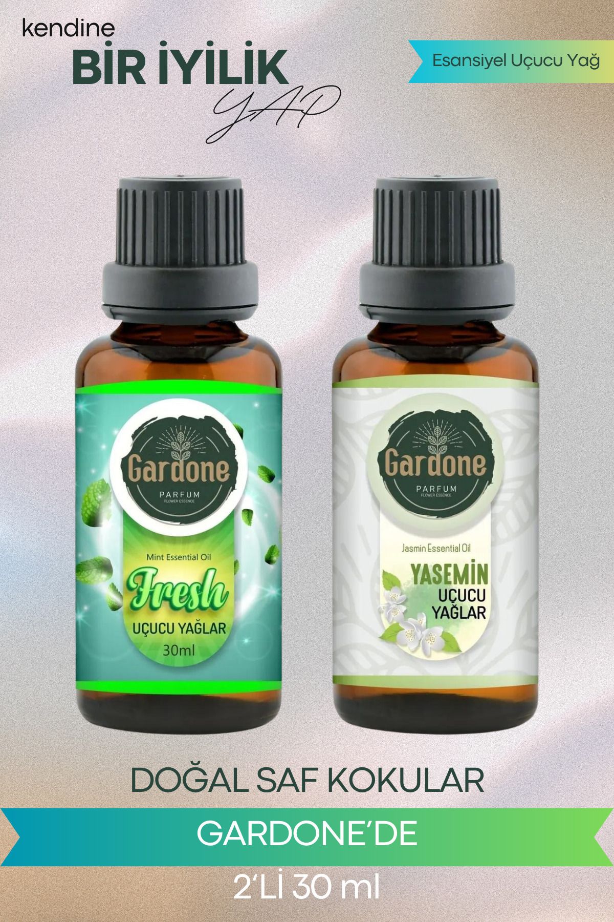 Gardone Yasemin Fresh Uçucu Yağ Buhurdanlık Yağı Doğal Uçucu Yağ Oda Kokusu Aromaterapi 30ml