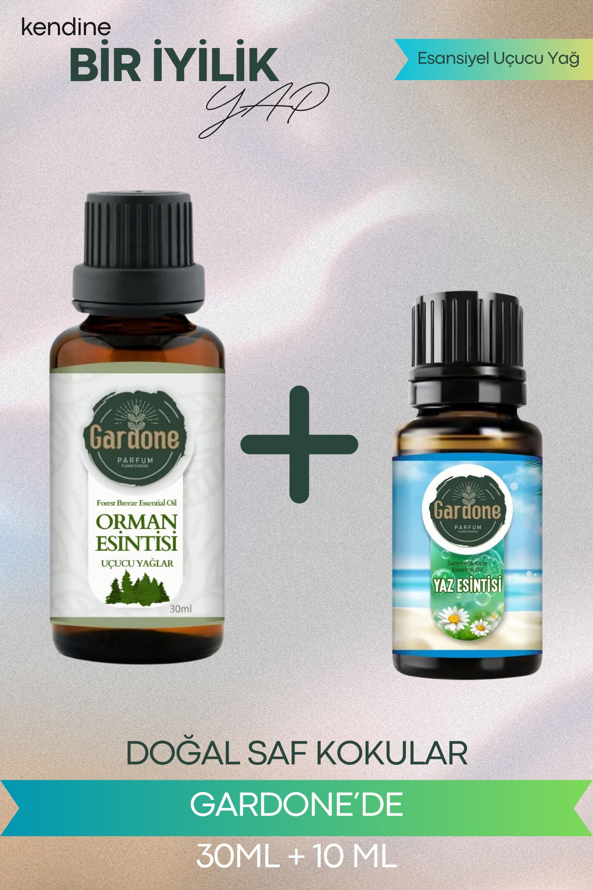 Gardone Orman Esintisi 30 ml , Yaz Esintisi 10 ml Set Yağ Buhurdanlık Yağı Doğal Oda Kokusu Difüzör