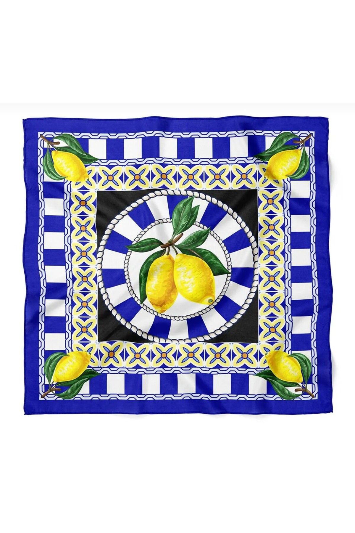 CHARMLUCKY RENKLİ DESENLİ FULAR 50X50 CM