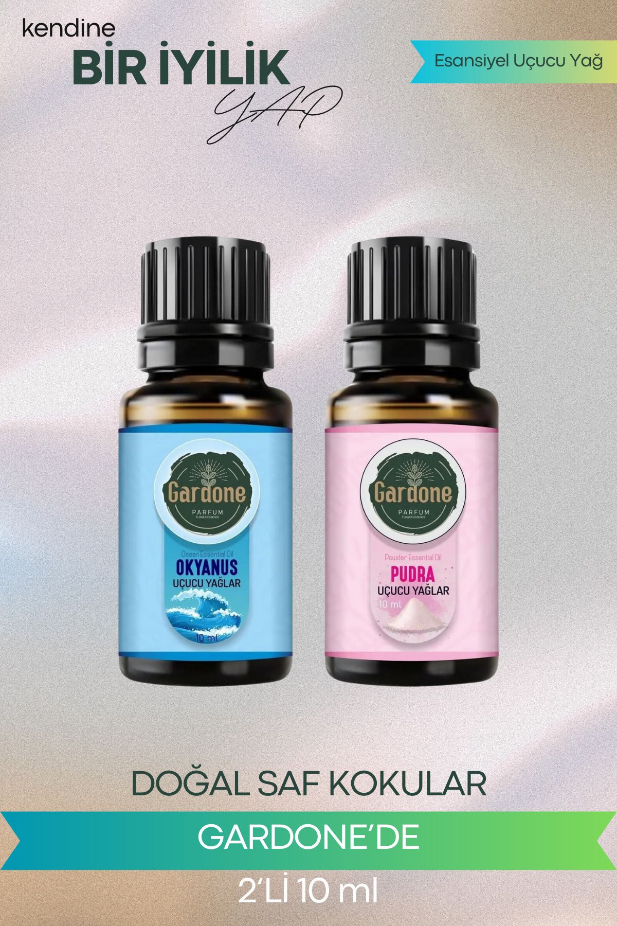 Gardone Pudra Okyanus Uçucu Yağ Buhurdanlık Yağı Doğal Uçucu Yağlar Oda Kokusu Aromaterapi 10ml