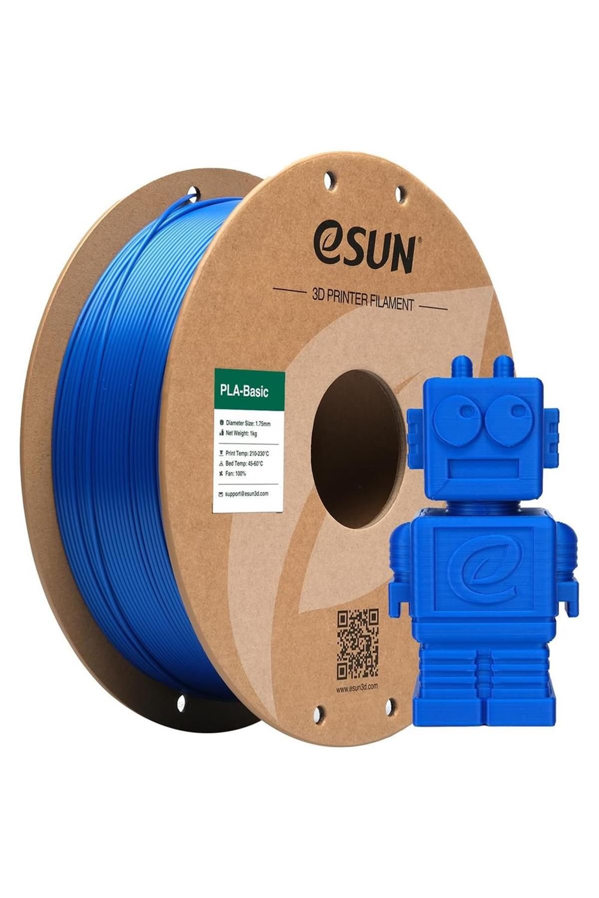 eSun Urhanshop Esun Basic Pla Mavi Filament 1,75mm 1 Kg