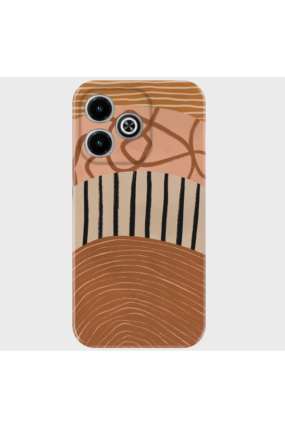 Activist INFINIX Hot 40i Kılıf Desenli Baskılı Kamera Korumalı Silikon - bronze
