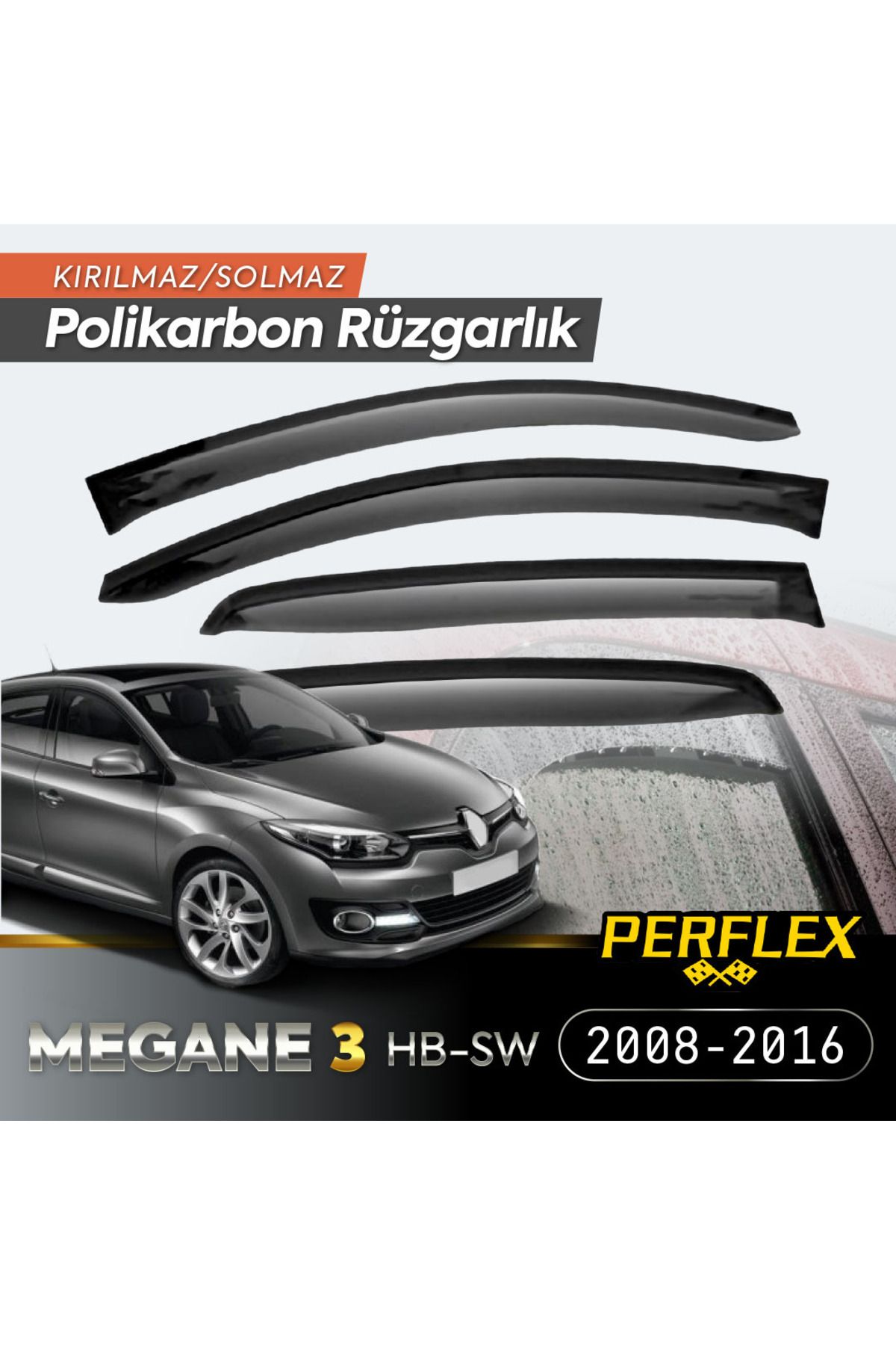 ESZ LİFE Renault Megane 3 HB-SW 2008-2016 Cam Rüzgarlığı V2 Mugen