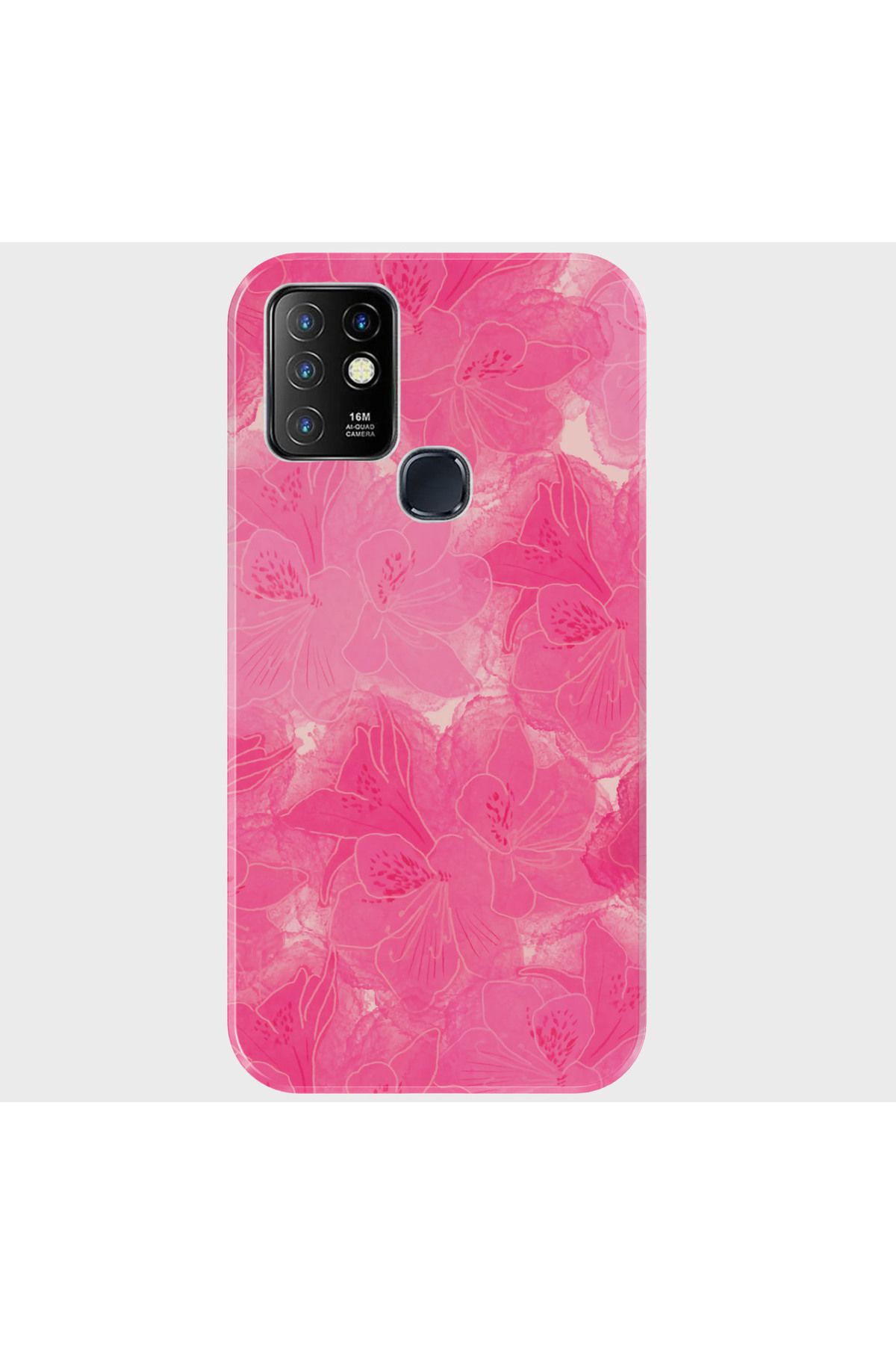 Activist INFINIX Hot 10 Uyumlu Kılıf Baskılı Silikon ve Telefon Tutucu - pinkflower