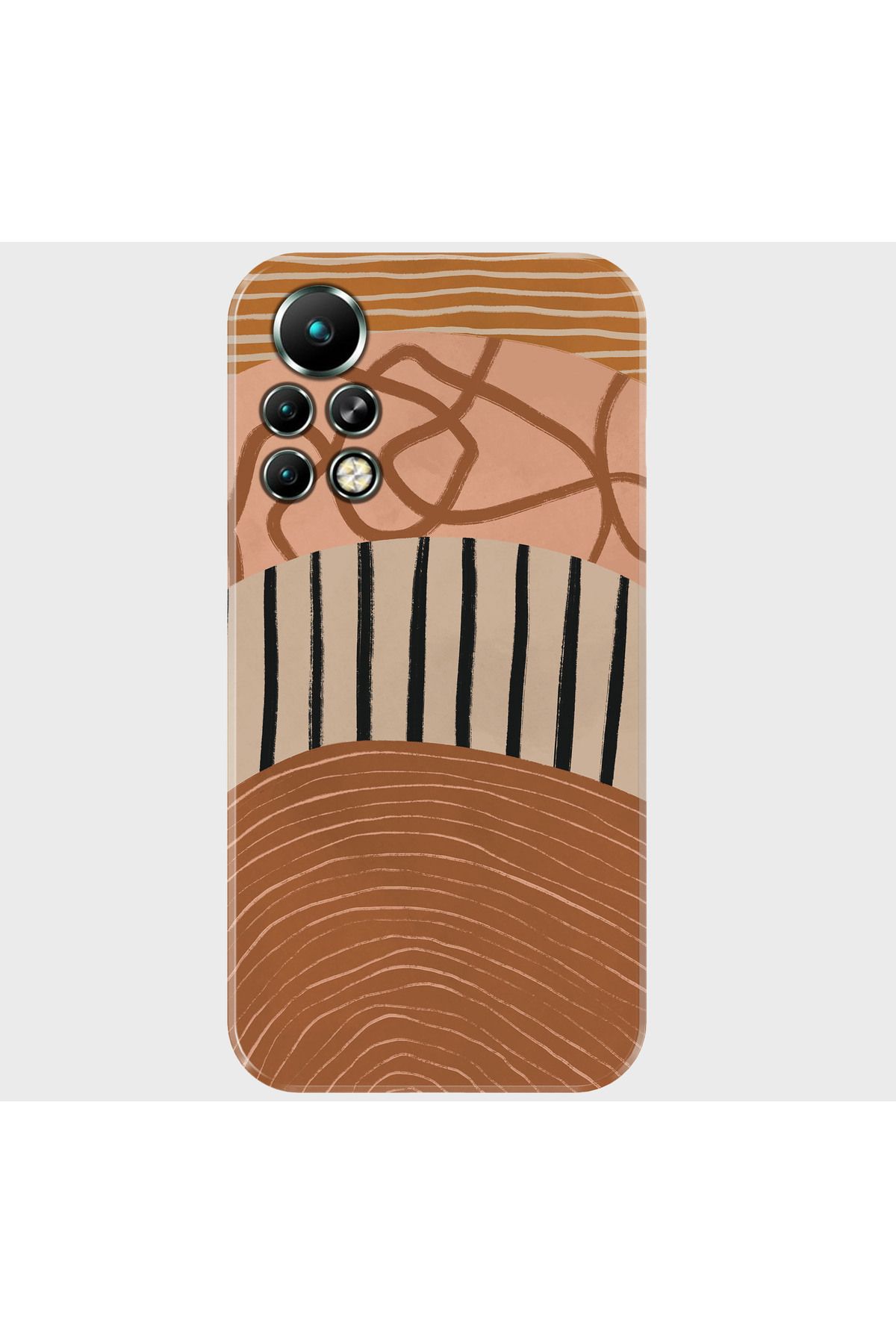 Activist INFINIX Note 11 Pro Kılıf Baskılı Silikon ve Telefon Tutucu - bronze
