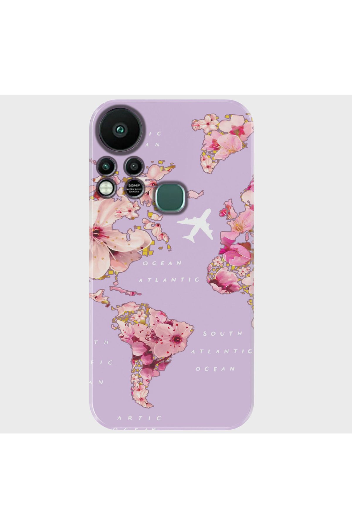Activist INFINIX Hot 11s Kılıf Desenli Baskılı Kamera Korumalı Silikon - purplemap