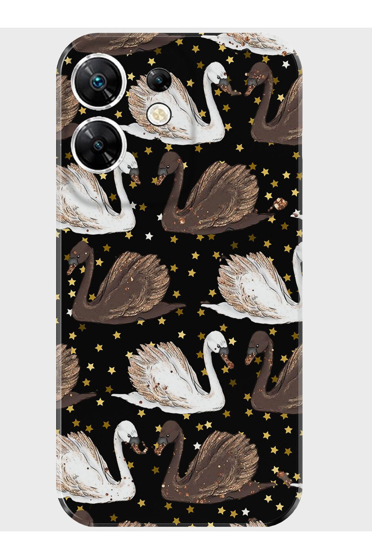 Activist INFINIX Zero 30 4G Kılıf Kamera Korumalı Baskılı Silikon Kapak - brownswan