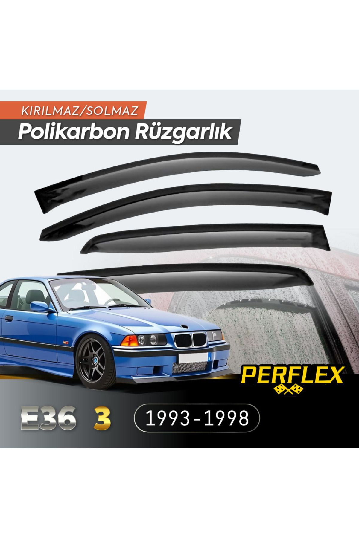 ESZ LİFE BMW E36 3 Serisi 1993-1998 Cam Rüzgarlığı V2 Mugen