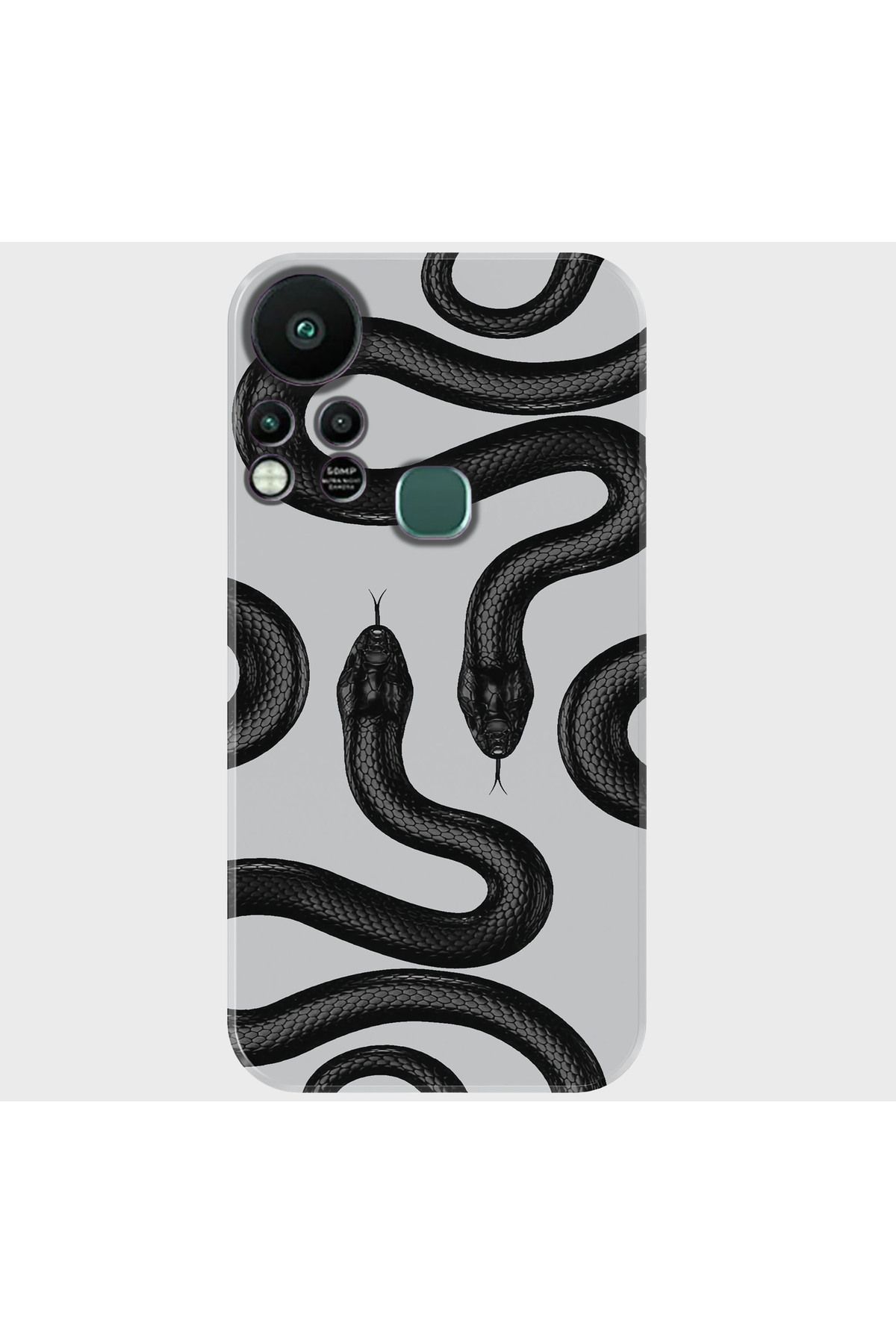 Activist INFINIX Hot 11s Kılıf Desenli Baskılı Kamera Korumalı Silikon - griyılan