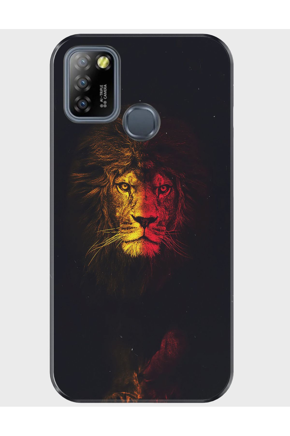 Activist INFINIX Smart 5 Kılıf Desenli Baskılı Silikon - aslan