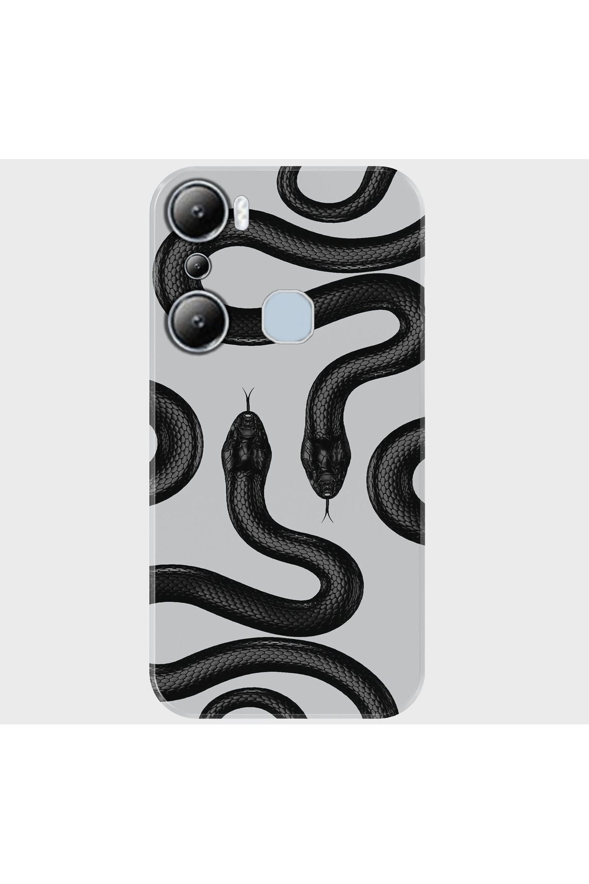 Activist INFINIX Hot 20i Kılıf Desenli Baskılı Kamera Korumalı Silikon - graysnake