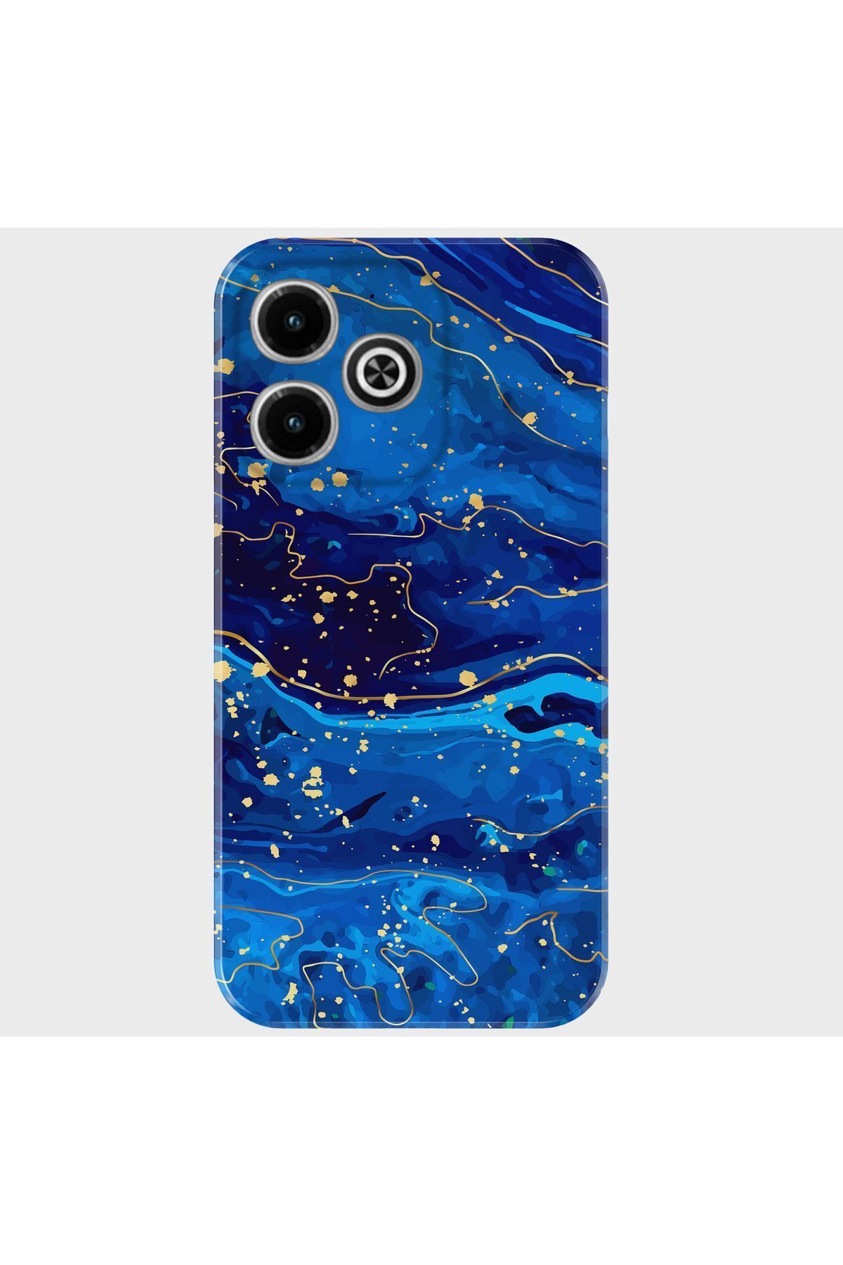 Activist INFINIX Hot 40i Uyumlu  Kılıf Desenli Baskılı Kamera Korumalı Silikon - mavi