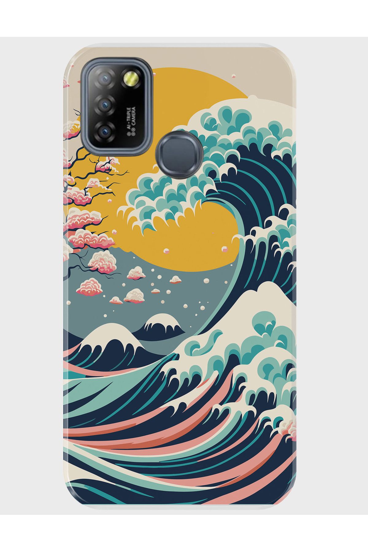 Activist INFINIX Smart 5 Kılıf Desenli Baskılı Silikon - vs_wave_03