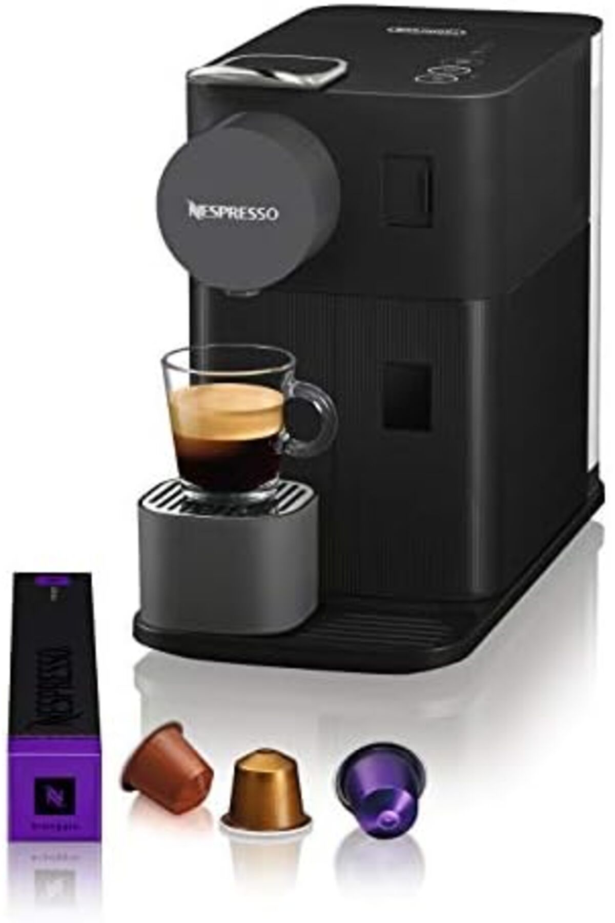 Nespresso-ماكينة صنع القهوة ديلونجي لاتيسيما وان، كبسولة واحدة، حليب مزبد أوتوماتيكي، غطاء 3