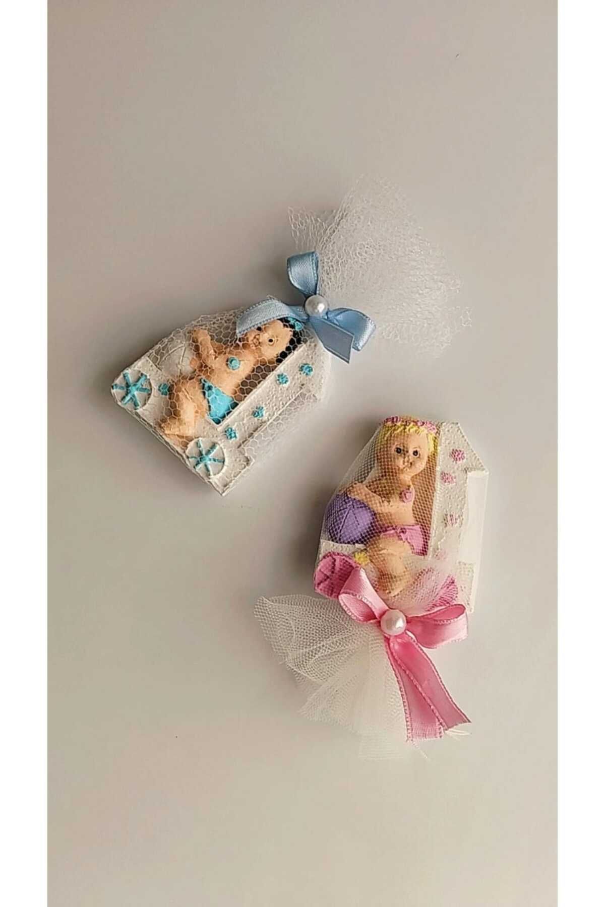 nkc 1 yaş doğum günü hediyeligi erkek bebek 20 adet  Mavi
