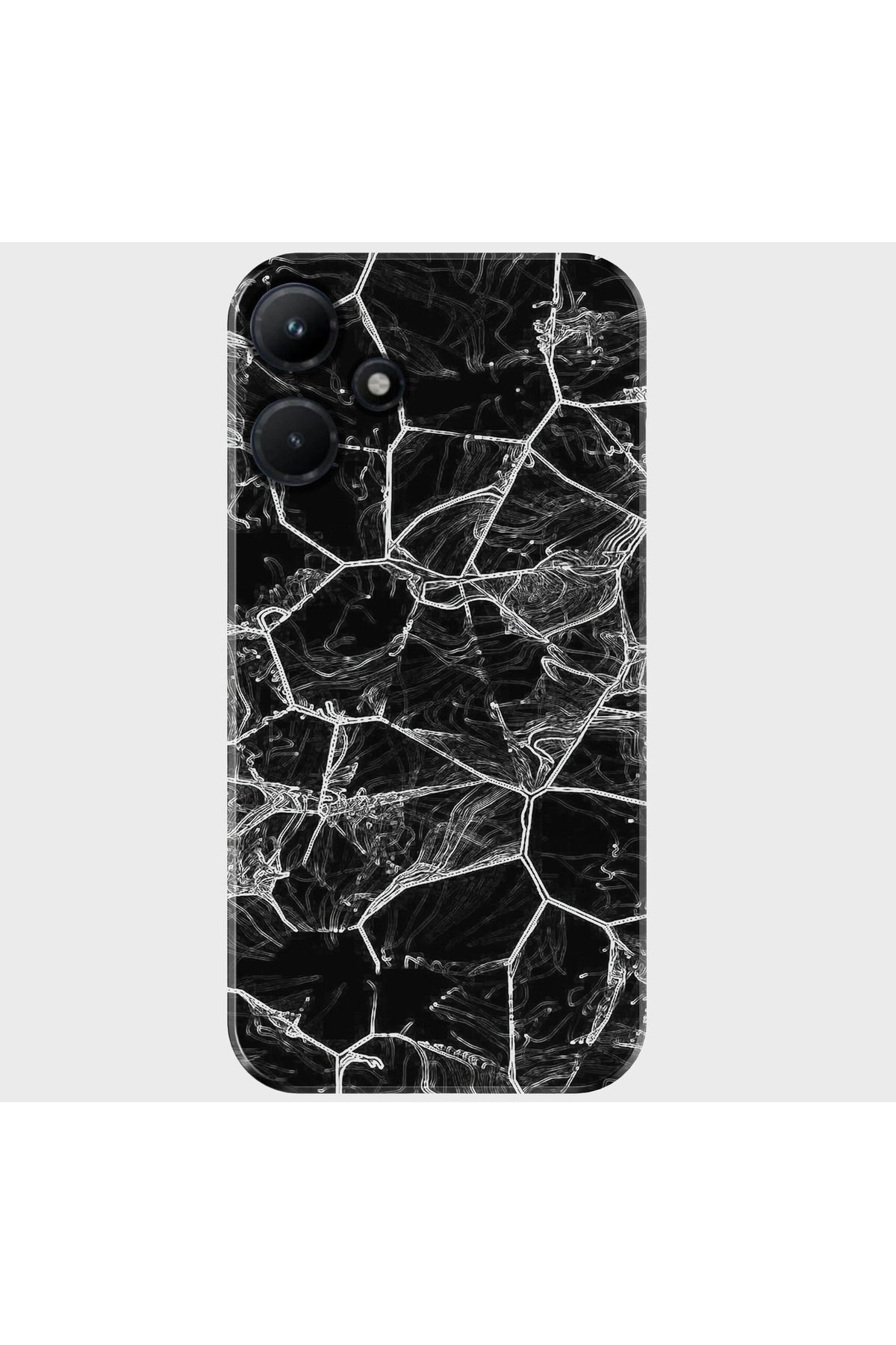 Activist INFINIX Hot 30 Kılıf Baskılı Silikon ve Telefon Tutucu - blackmarble