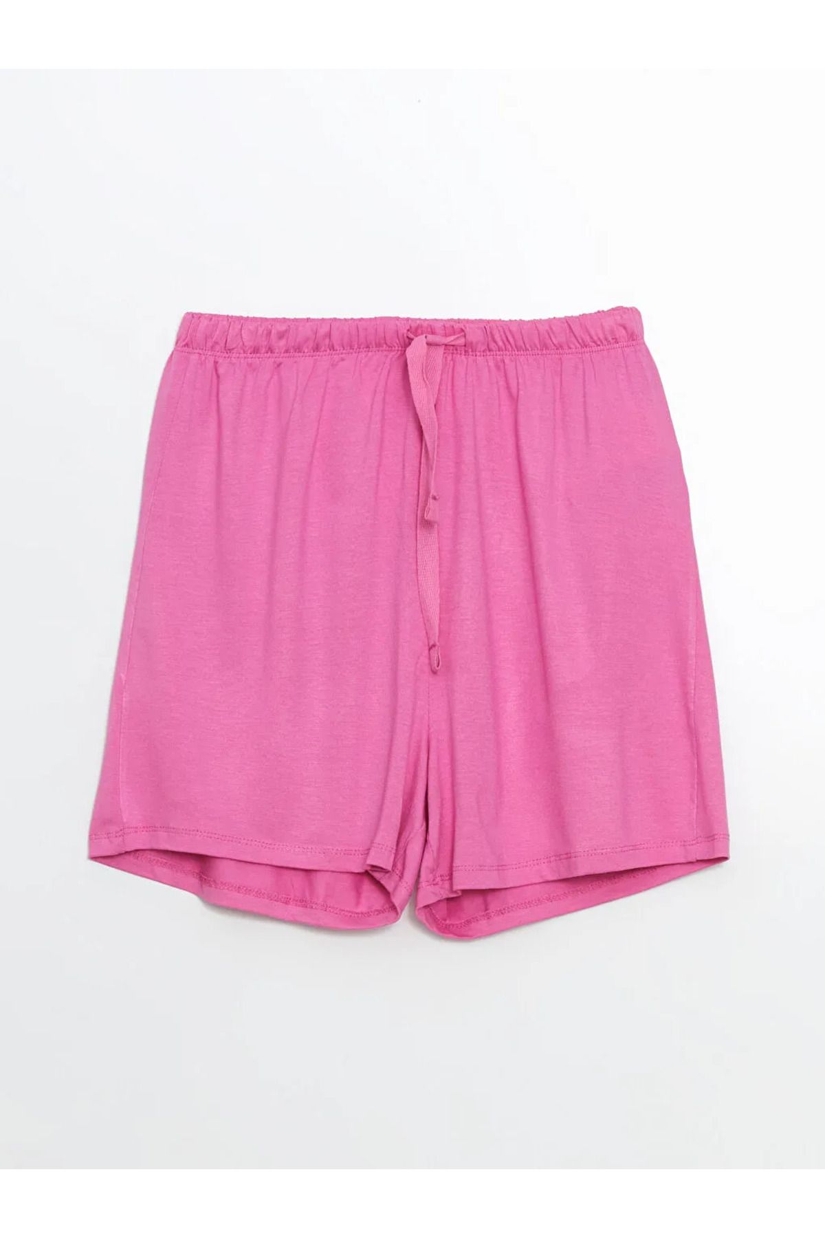 LC Waikiki LCW DREAM Pembe Beli Lastikli Kadın Şort Pijama Altı