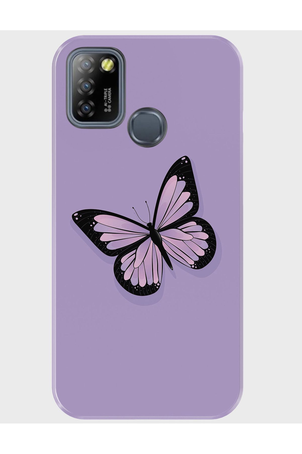 Activist INFINIX Smart 5 Kılıf Desenli Baskılı Silikon - morkelebek