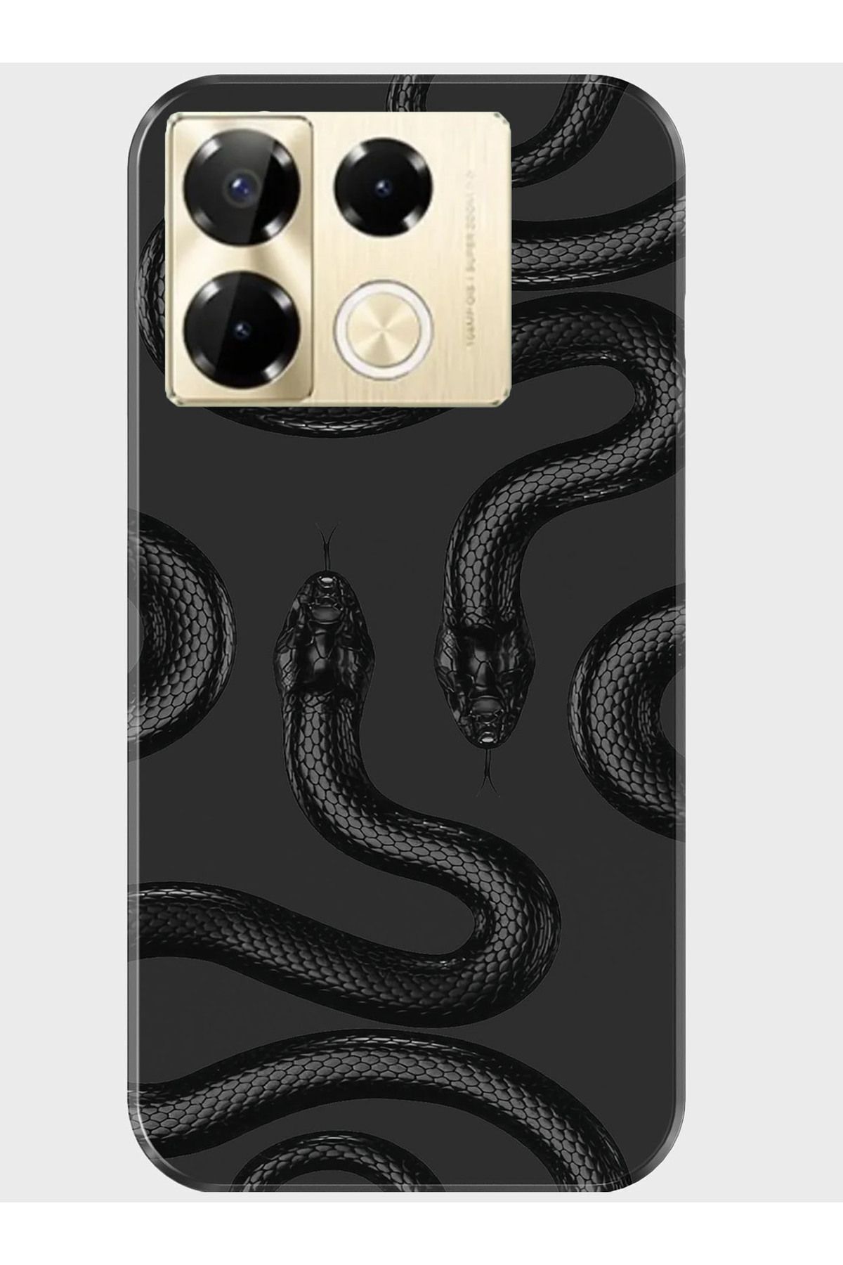 Activist INFINIX Note 40 4G Kılıf Kamera Korumalı Baskılı Silikon Kapak - blacksnake