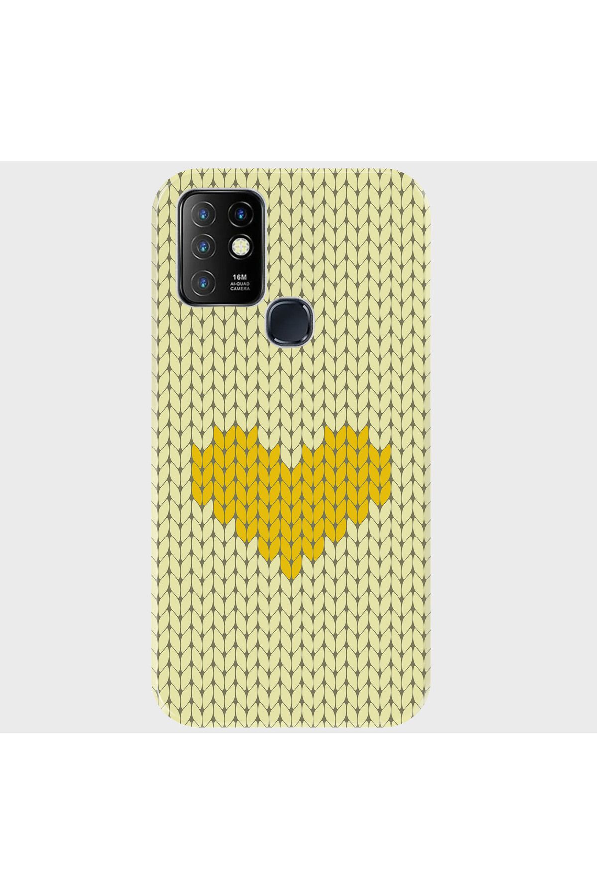 Activist INFINIX Hot 10 uyumlu Kılıf Baskılı Silikon ve Telefon Tutucu - yellowknitting