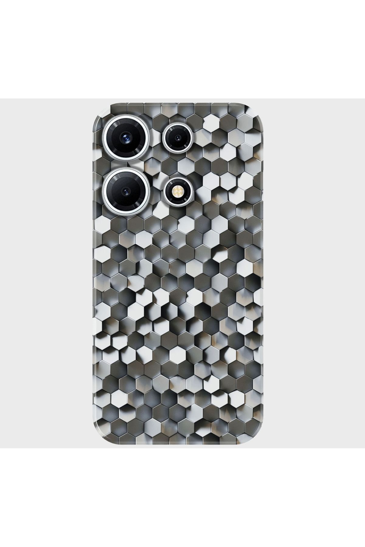 Activist INFINIX Note 30 Kılıf Desenli Baskılı Silikon - silver