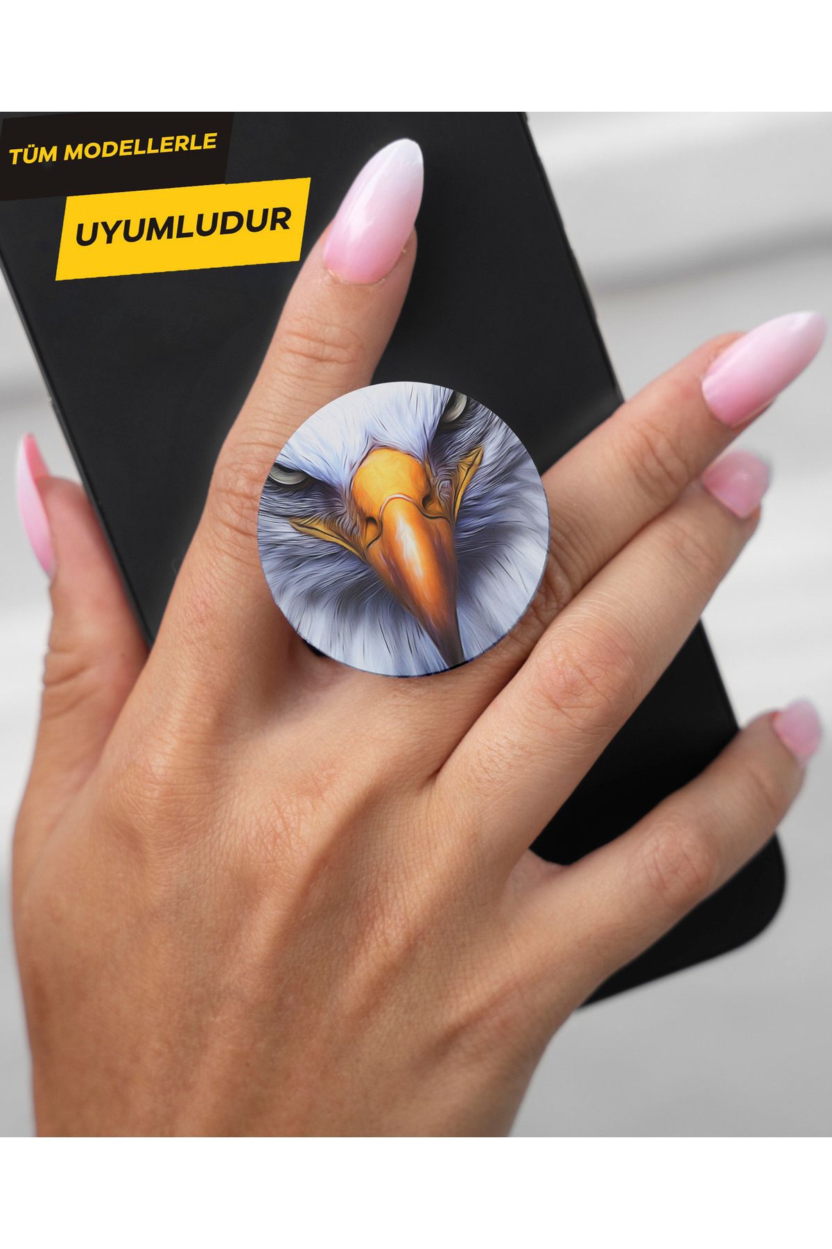 Activist INFINIX Zero 30 Uyumlu Kılıf tutucu baskılı telefon kılıfı tutucu - kartal2
