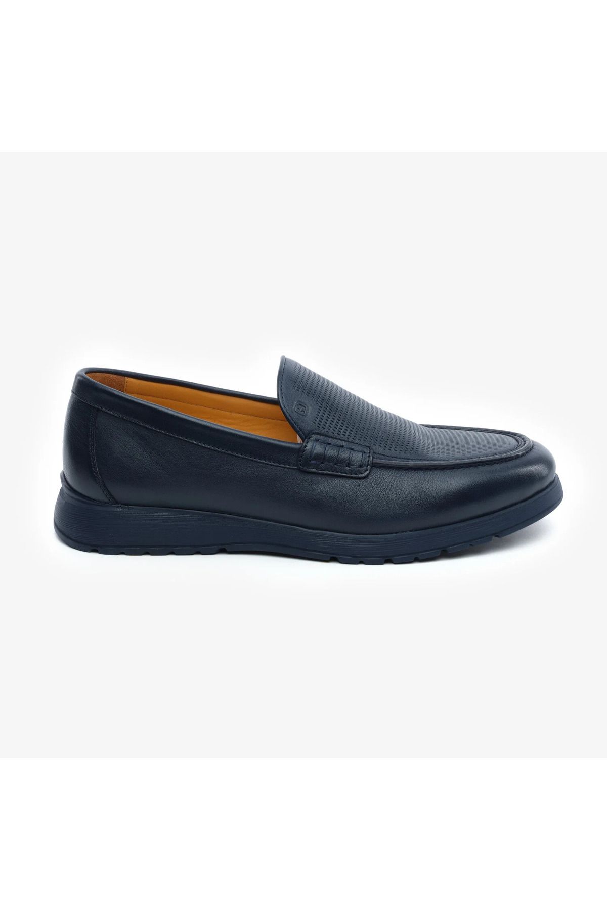 Greyder 64671 Lacivert Hakiki Deri Erkek Comfort Ayakkabı