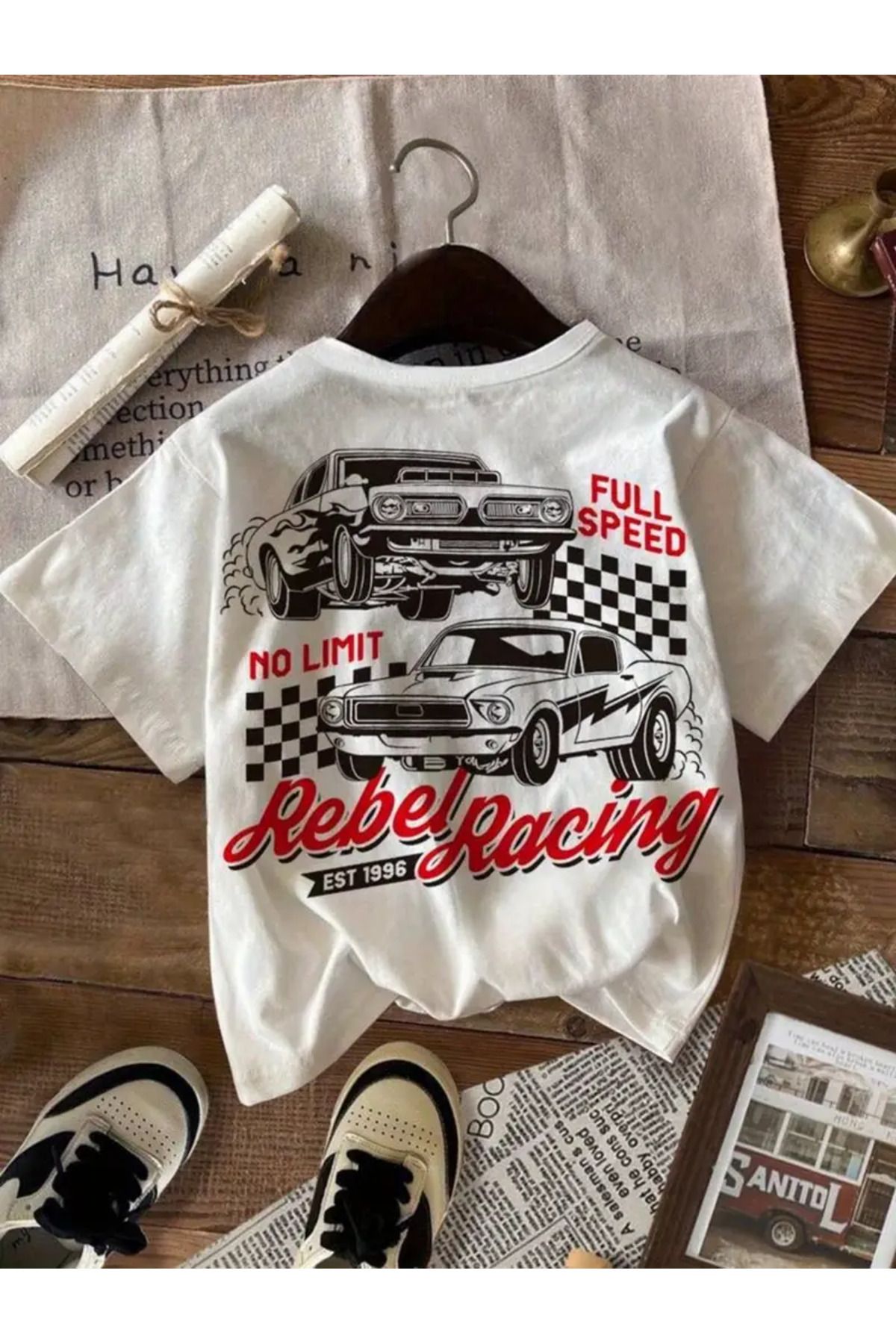 Advantage Trend Street Racıng Detaylı JDM Racıng Baskılı Oversize %100 Pamuk Premium T-Shirt