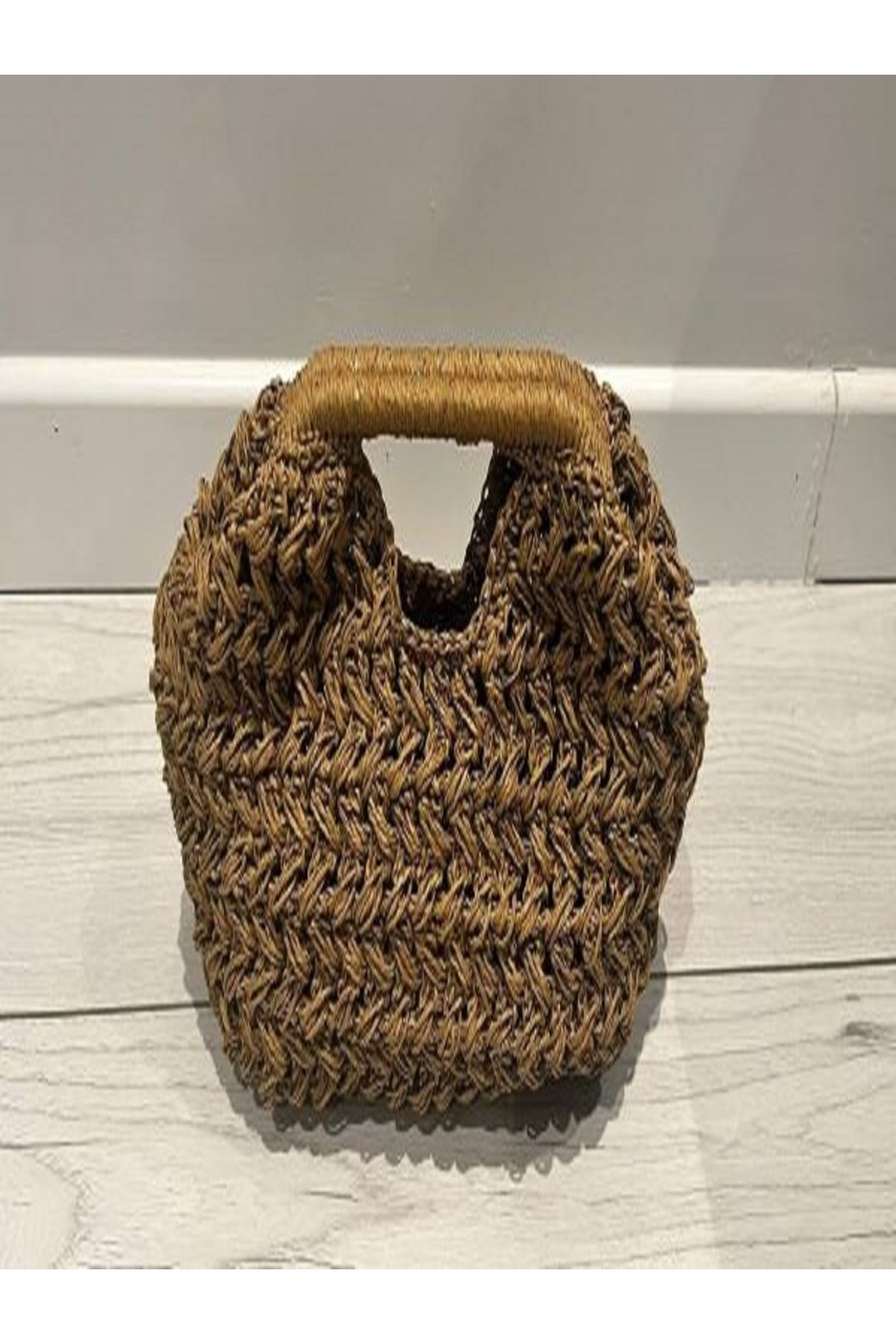 TEMU Abiye Mango Model El Örgüsü Clucth Çanta