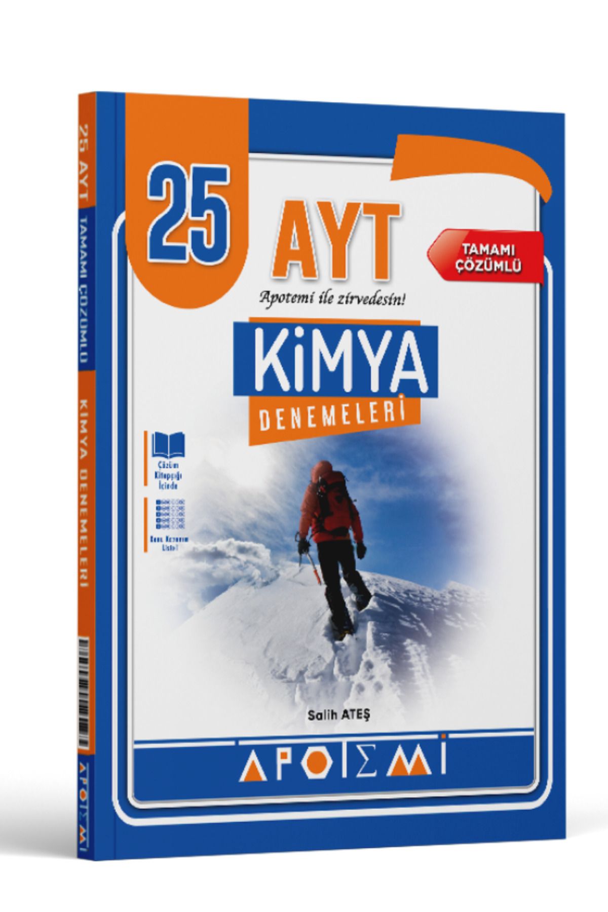 Apotemi Yayınları AYT 25 li Kimya Tamamı Çözümlü Deneme Apotemi Yayınları