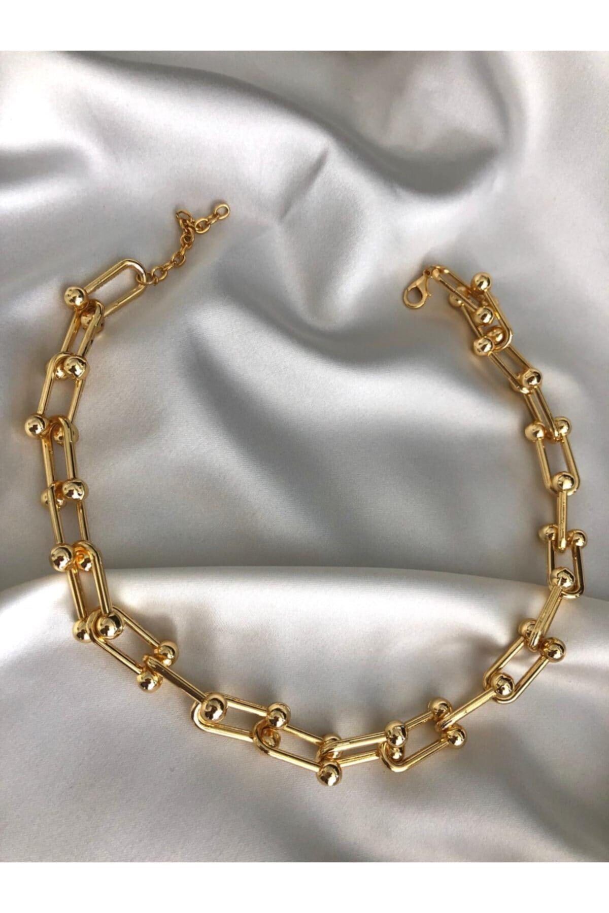 YümanınYumağı Kadın Blanca Tiffany Gold Zincir Kolye