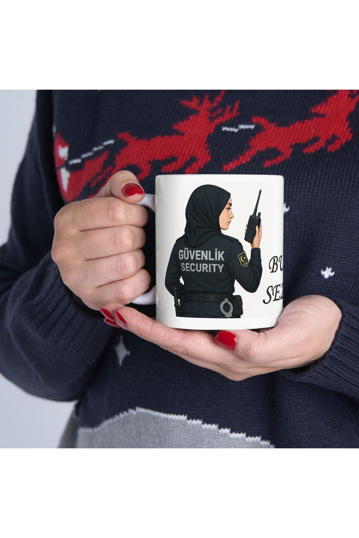 sıradışıhediyem kişiye özel güvenlik kupa bardak arkadaşa hediye doğum günü hediye