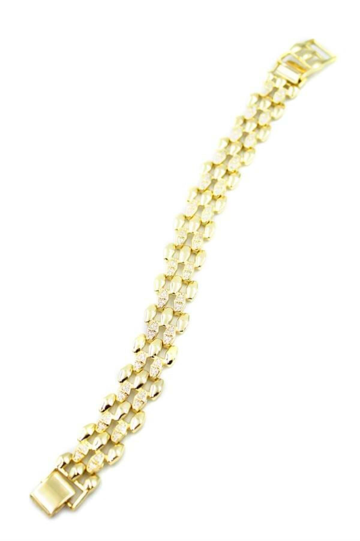 Pink Stil Xuping Vip Bileklik - 14K Altın