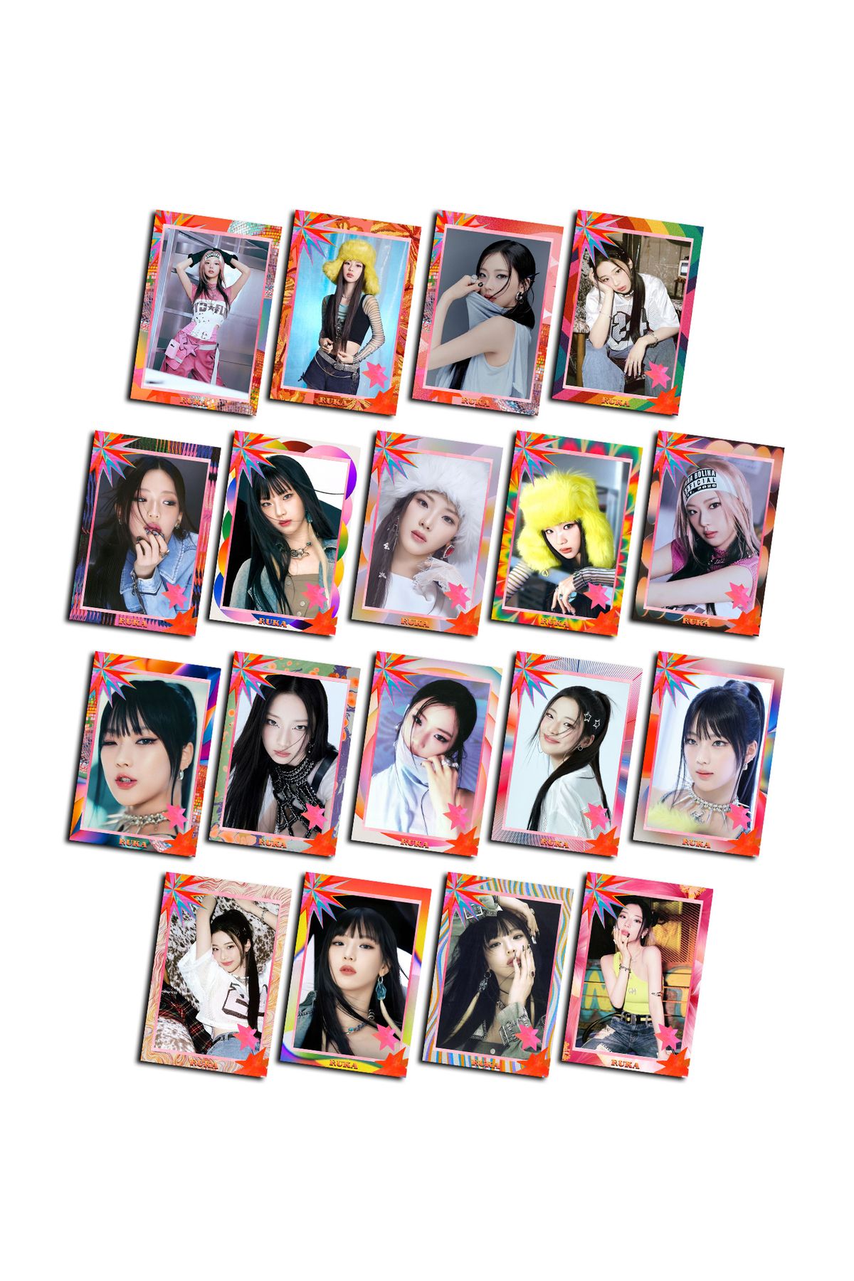 Güneş Kırtasiye BABYMONSTER Ruka 18 Adet Fotokart Set 300gr Fotoğraf Kağıdına Basılmıştır