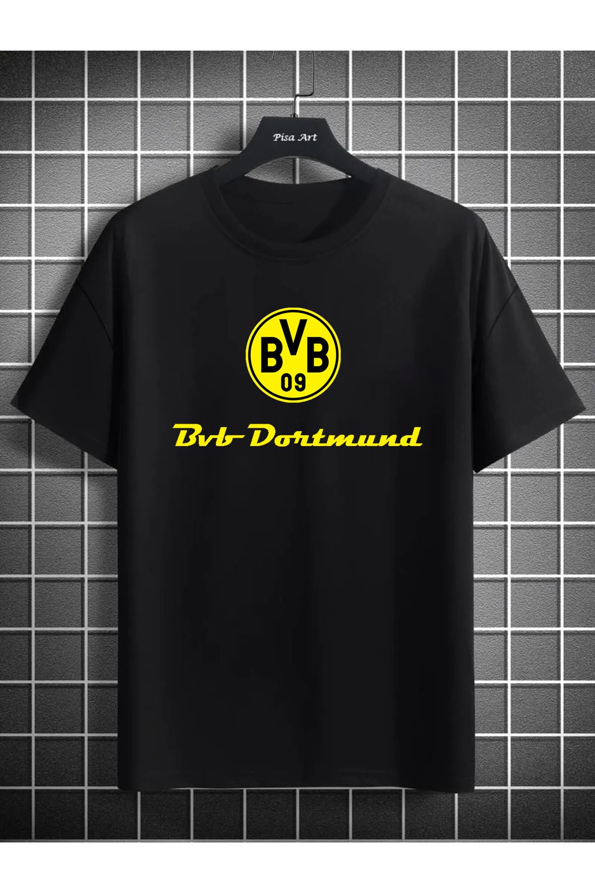 Pisa Art BVB Dortmund Özel Tasarım Unisex Taraftar T-Shirt