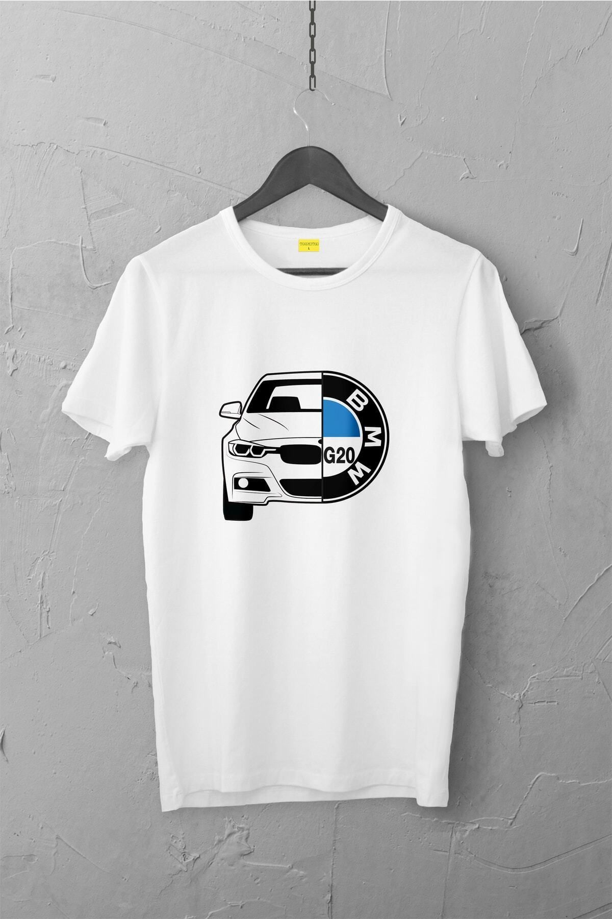 Pisa Art Bmw G20 Tasarımlı Tshirt , Unisex Premium, Çatlama Solma Yapmaz / Otomobil