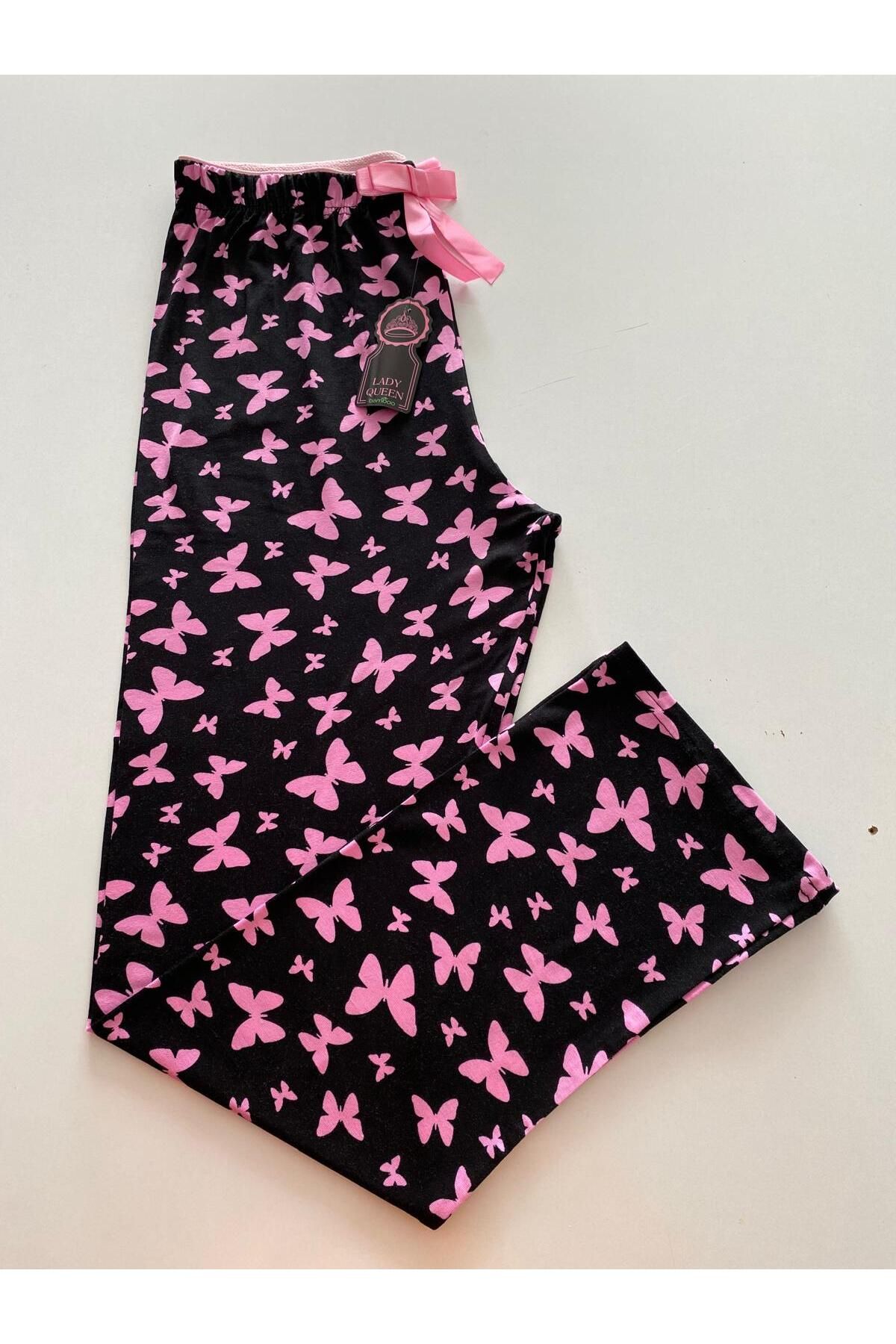 Lady Queen likralı ring viskon alt pijama