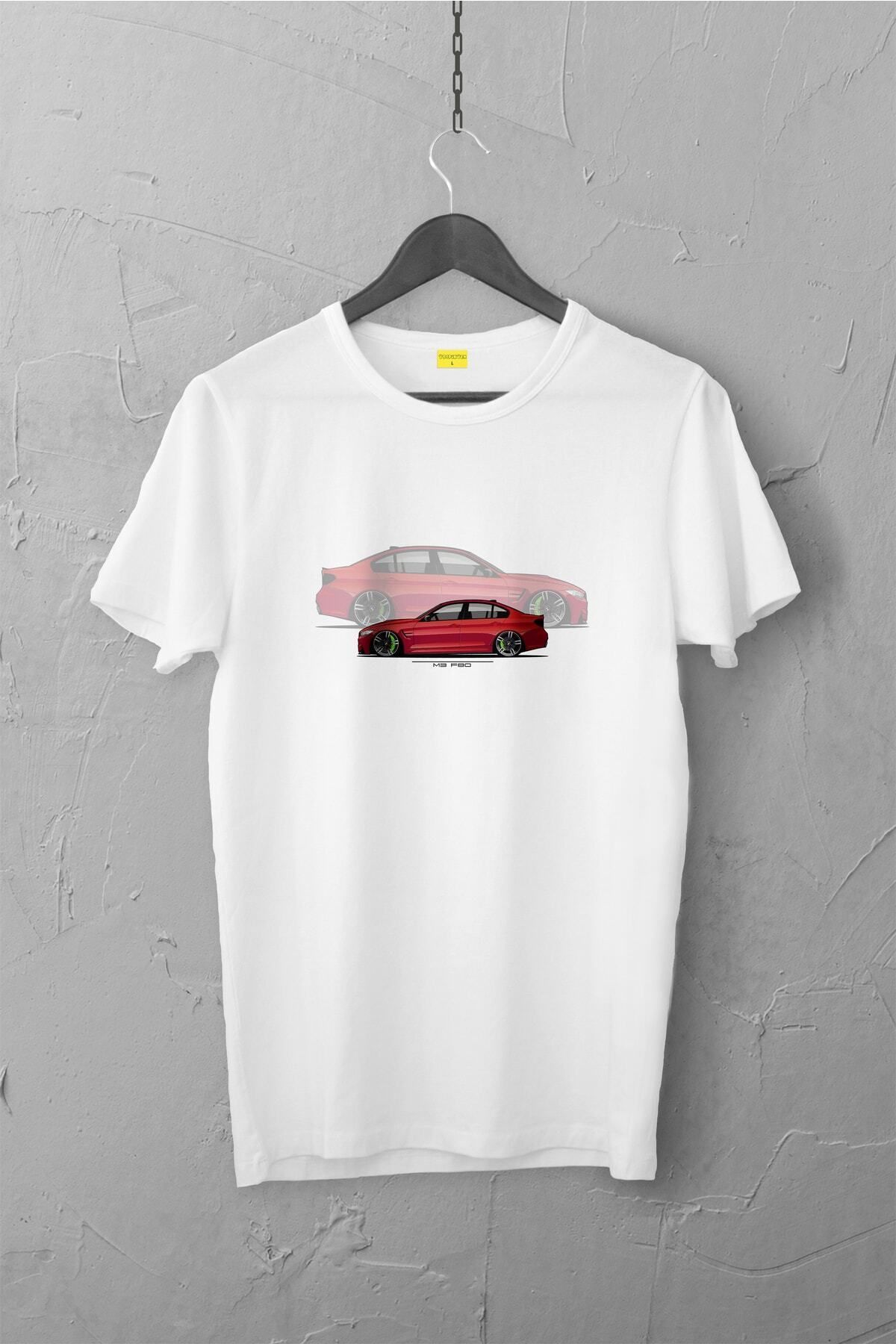 Pisa Art Bmw F30 Tasarımlı Tshirt , Unisex Premium, Çatlama Solma Yapmaz / Otomobil
