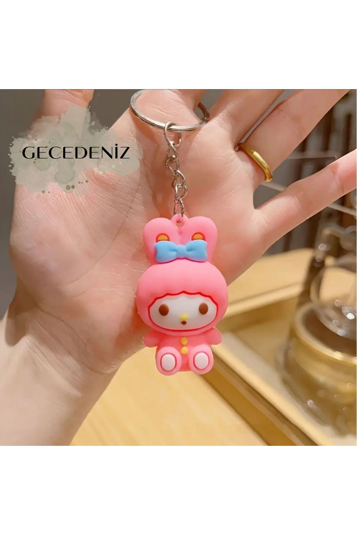 GECEDENİZ Anahtarlık Kuromi ve Arkadaşları Çizgi Karakter Sanrio NO3