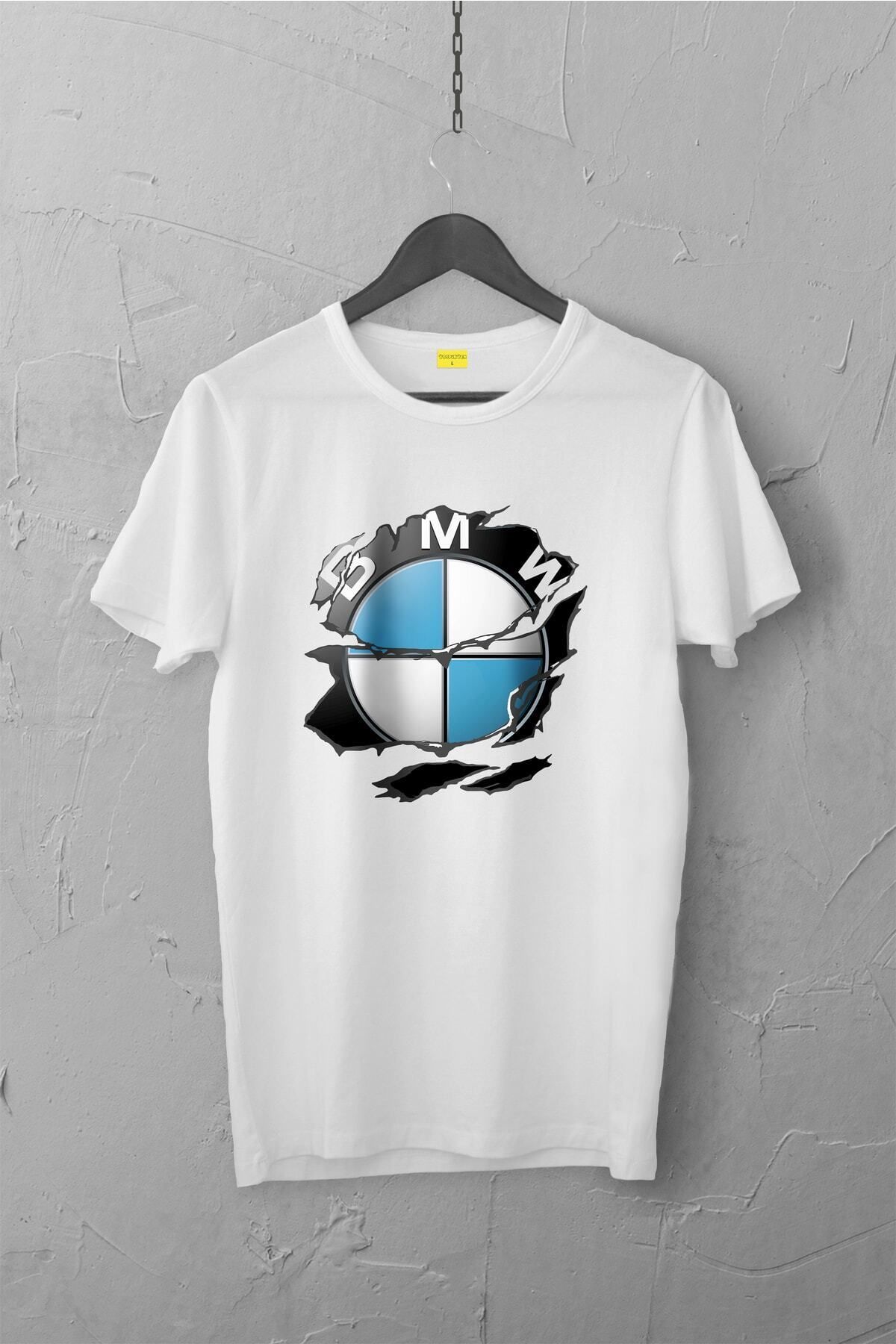 Pisa Art Bmw Amblem Tasarımlı Tshirt , Unisex Premium, Çatlama Solma Yapmaz / Otomobil