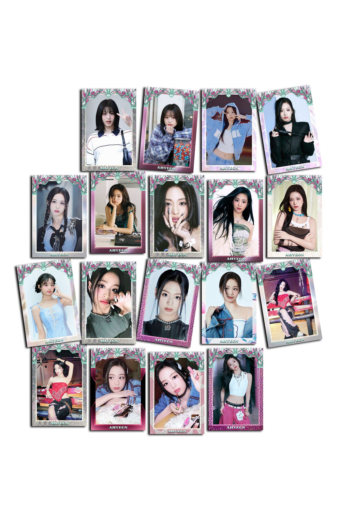 Güneş Kırtasiye BABYMONSTER Ahyeon 18 Adet Fotokart Set 300gr Fotoğraf Kağıdına Basılmıştır