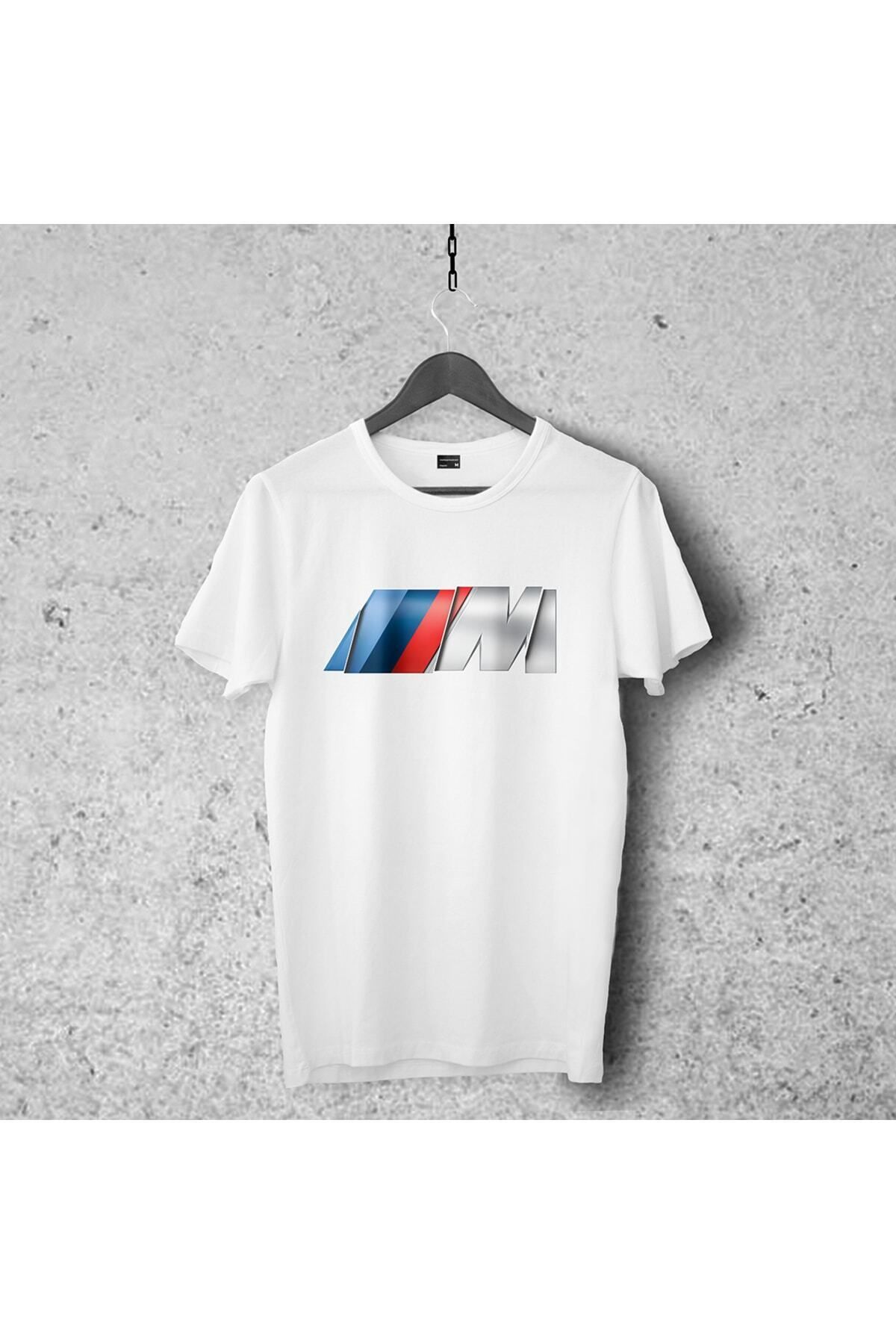 Pisa Art Bmw M Amblem Tasarımlı Tshirt 13, Unisex Premium Çatlama Solma Yapmaz , Otomobil