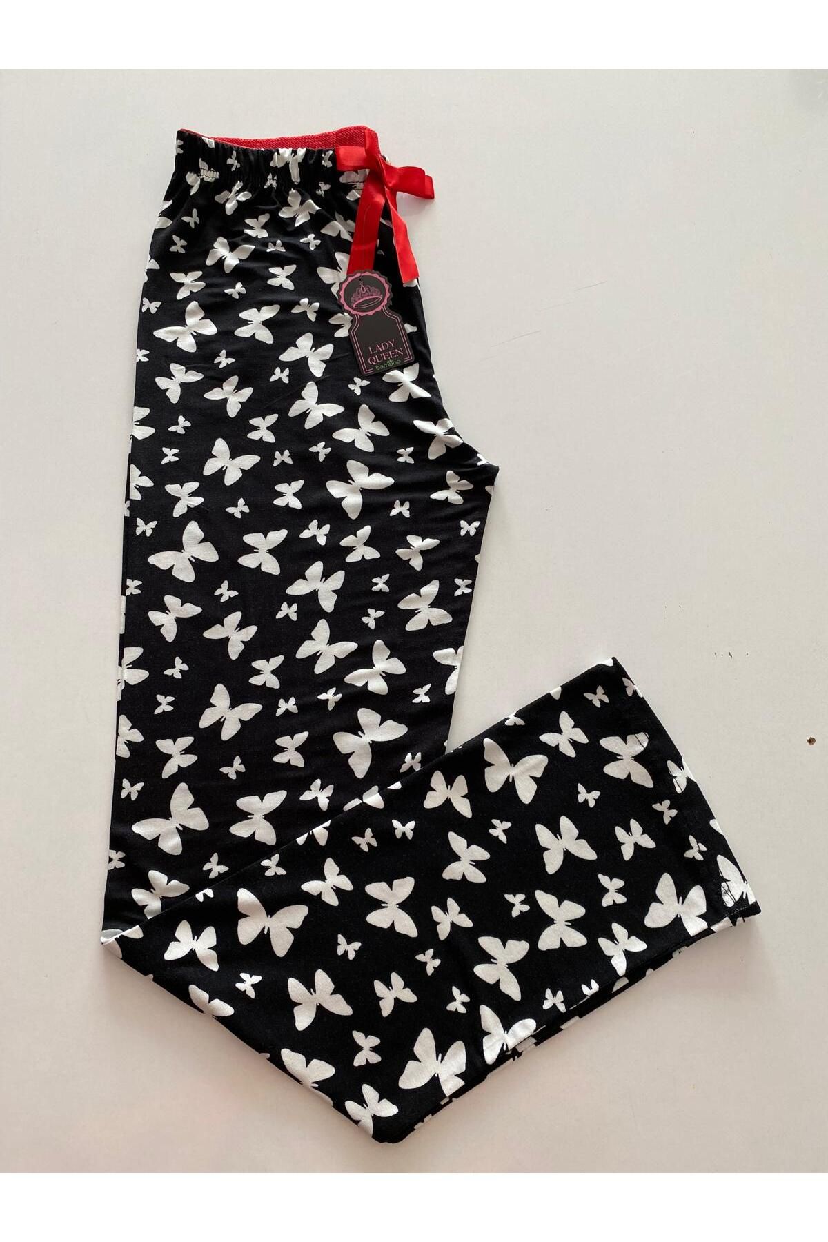 Lady Queen likralı ring viskon alt pijama