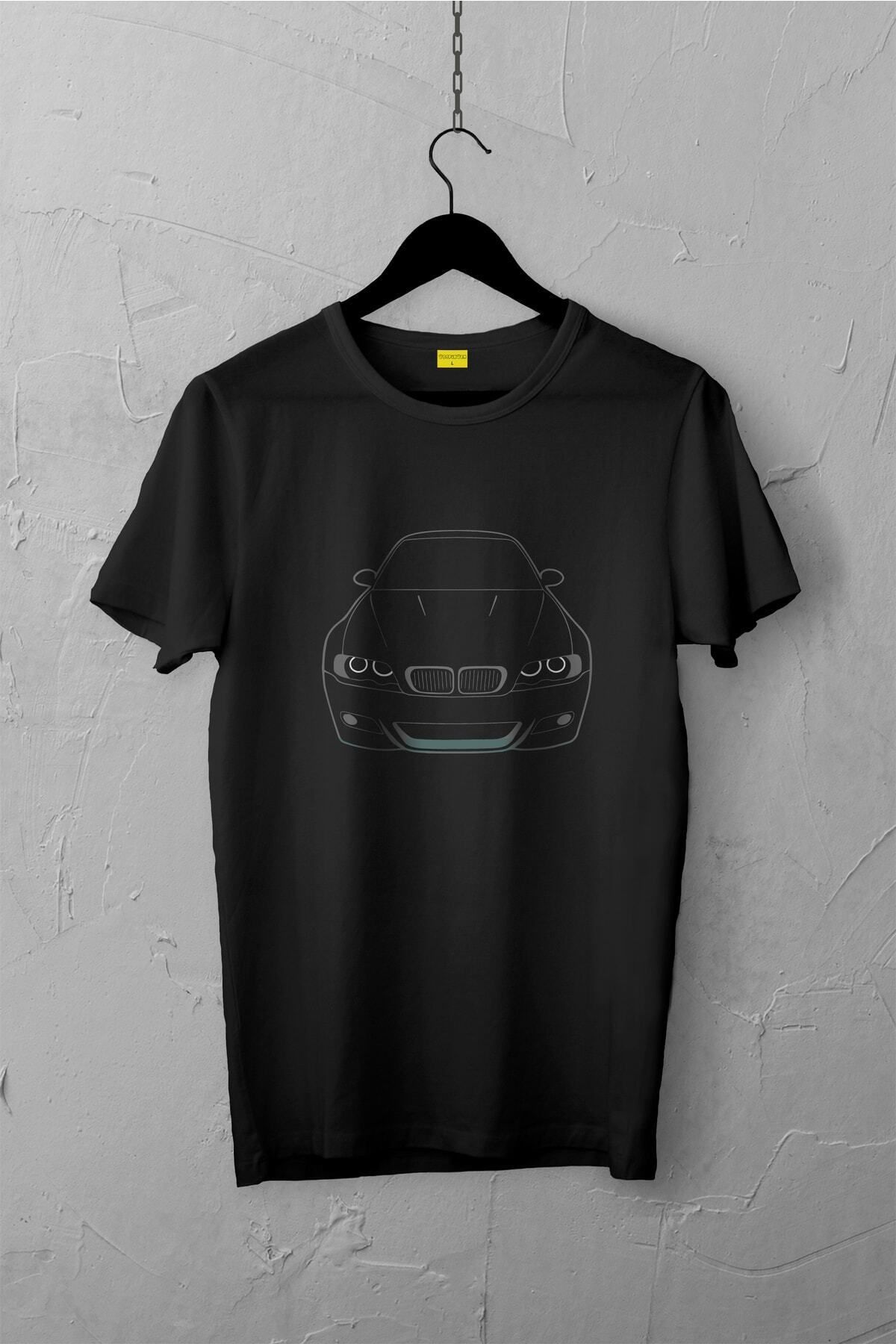 Pisa Art Bmw E46 Tasarımlı Tshirt , Unisex Premium, Çatlama Solma Yapmaz / Otomobil