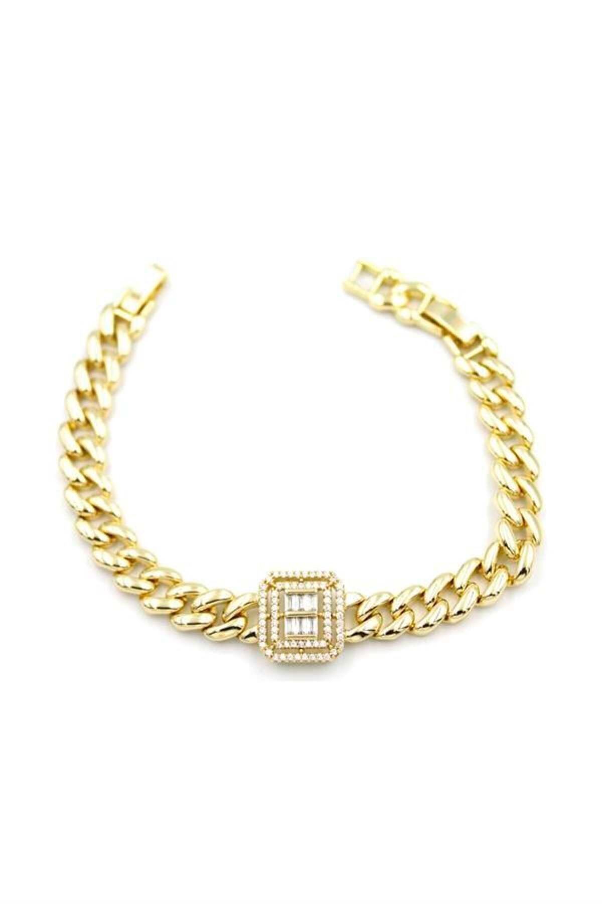 Pink Stil Xuping Vip Bileklik - 14K Altın