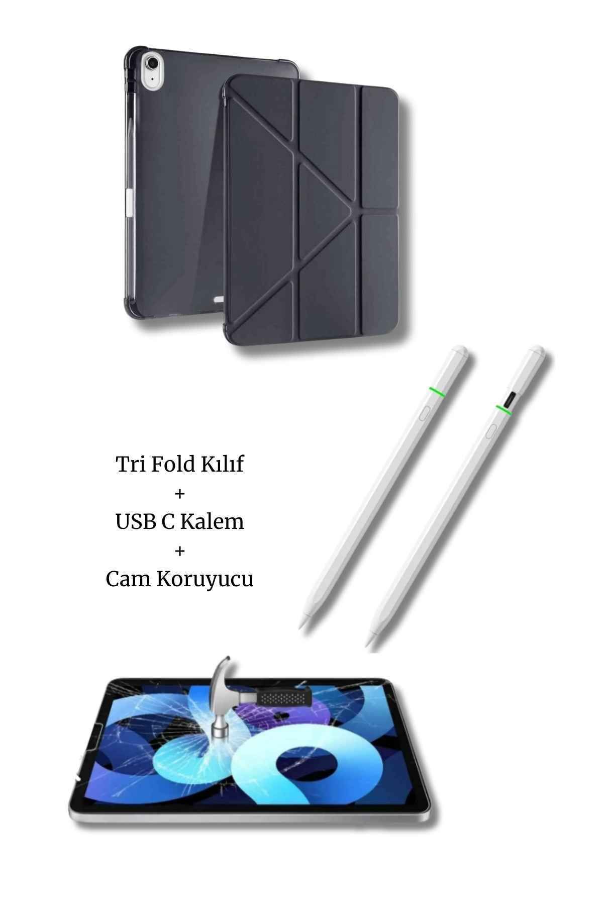 Fuchsia iPad A16 11. ve 10. Nesil ile Uyumlu A3355 A2757 Premium 3’lü Tablet Aksesuar Seti